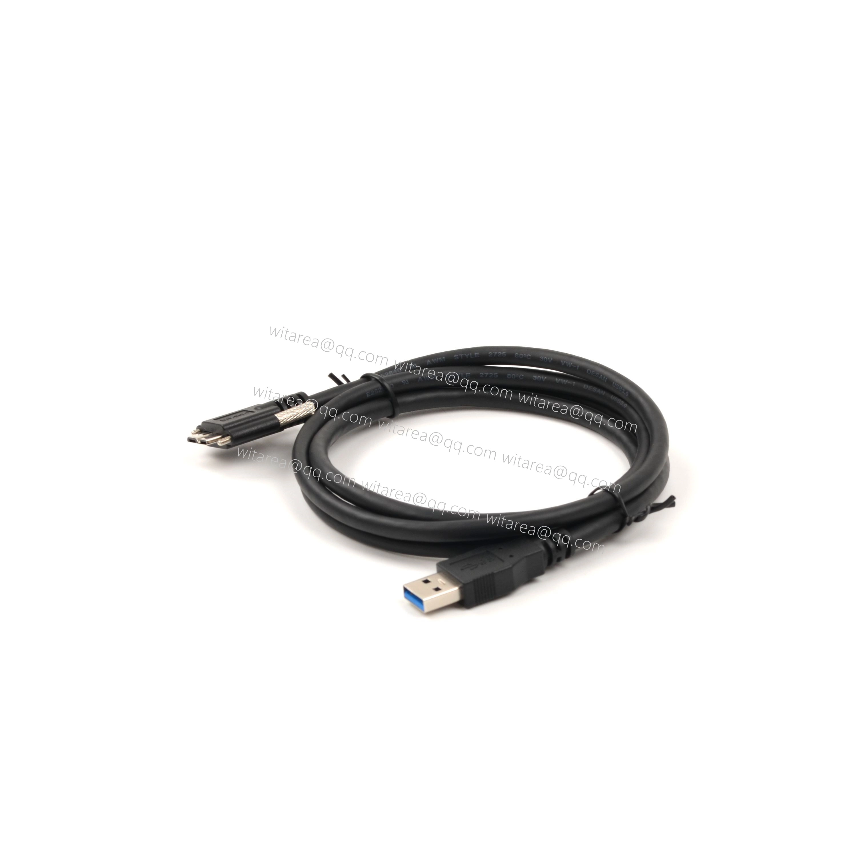 USB 3.0 AM To Micro USB 3.0 with dual Locking Screw Cable