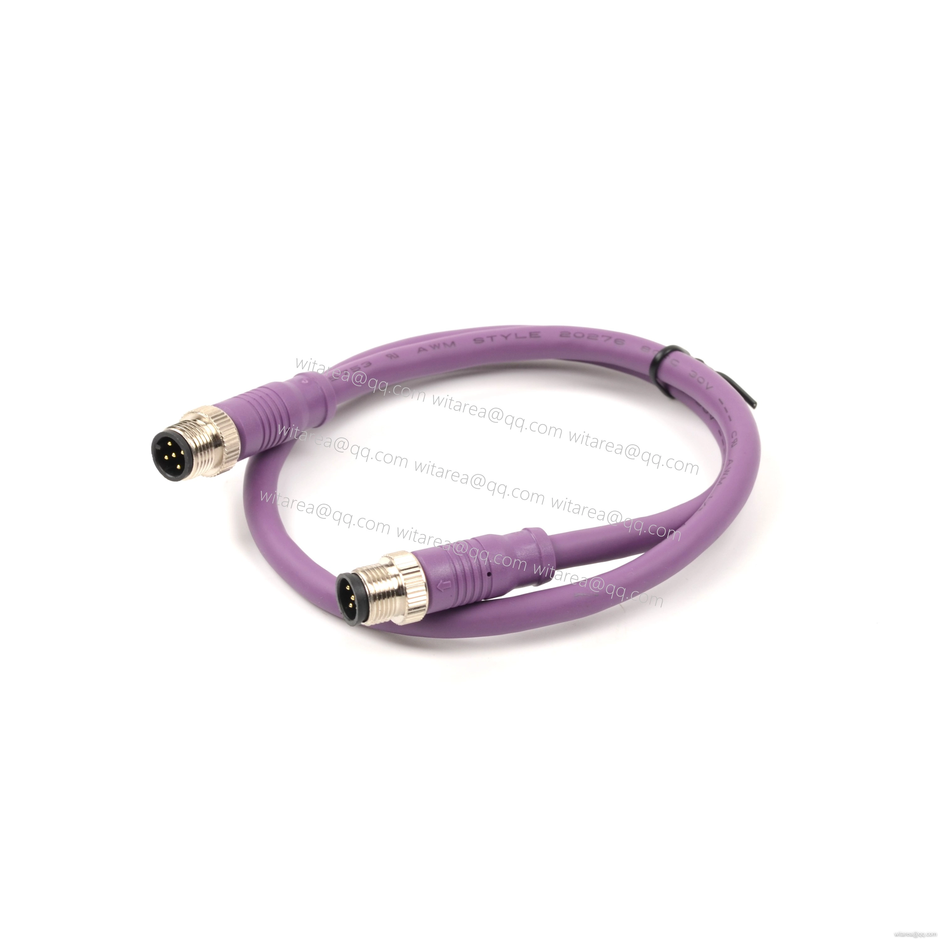 M8/M12 IP67 straight connectors male to male Cable