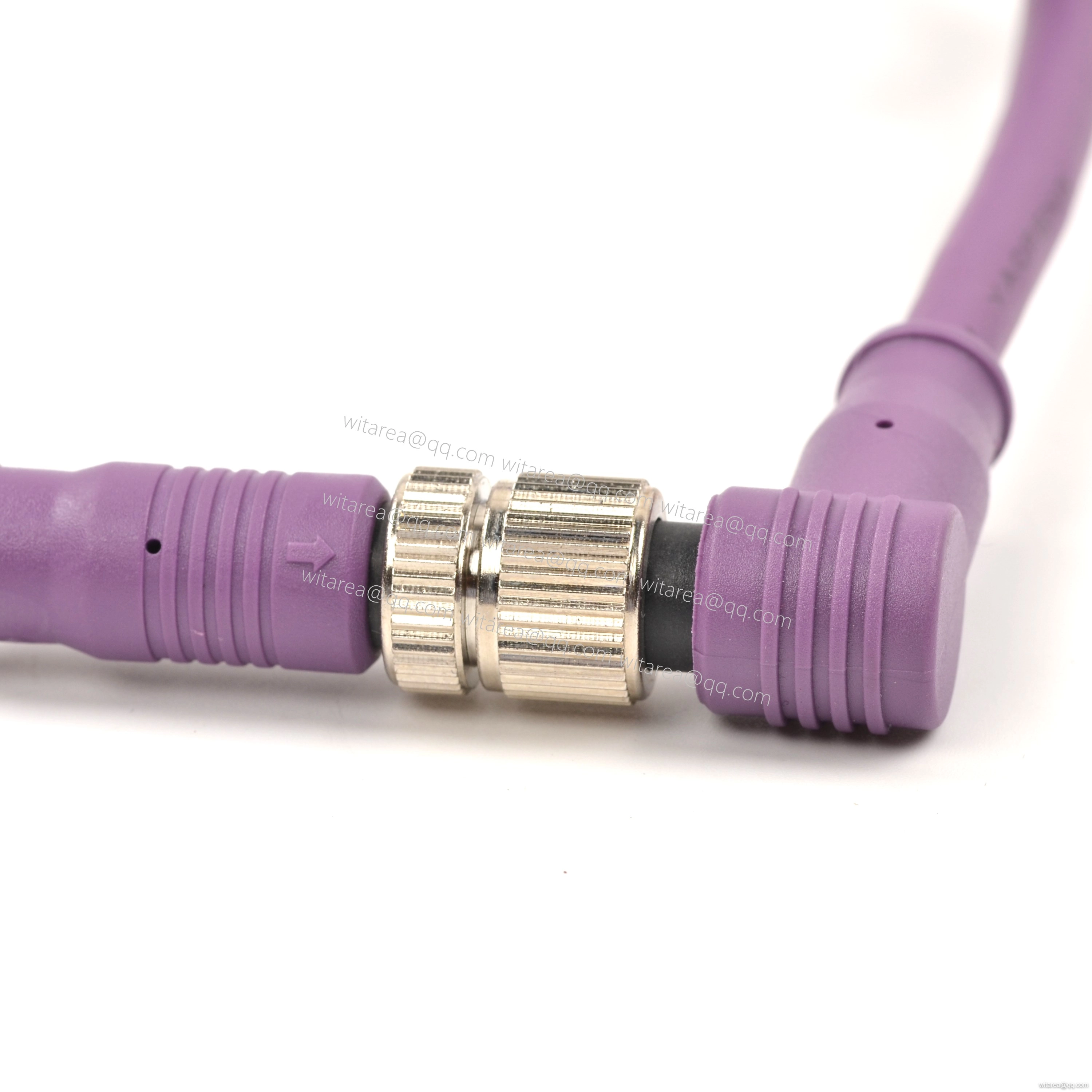 M8/M12 IP67 angled connectors male to female Cable