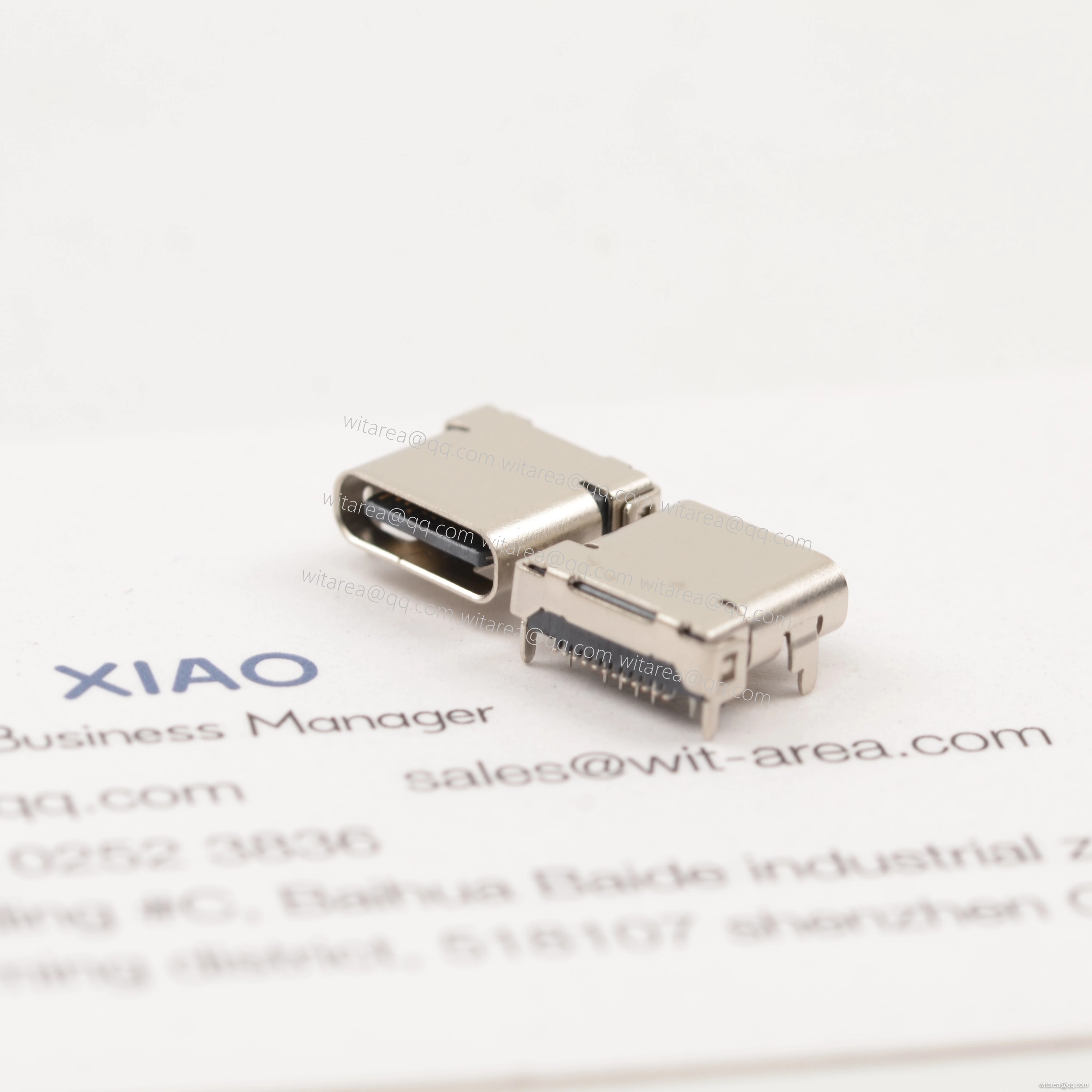 USB 3.1 C Receptacle 24P ,surface mount Hybrid,dual row SMT DIP,single shell,with bracket,CH=1.75,H=3.33,L=8.65