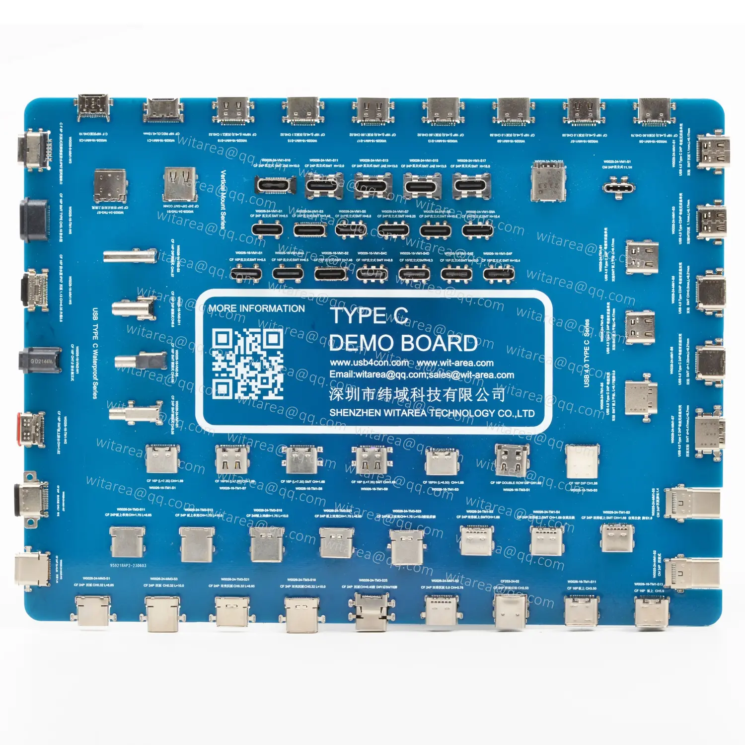 SMT/SMD TYPE C 24PIN Receptacle Socket Surface MOUNT,CH=1.68MM, L=7.9MM