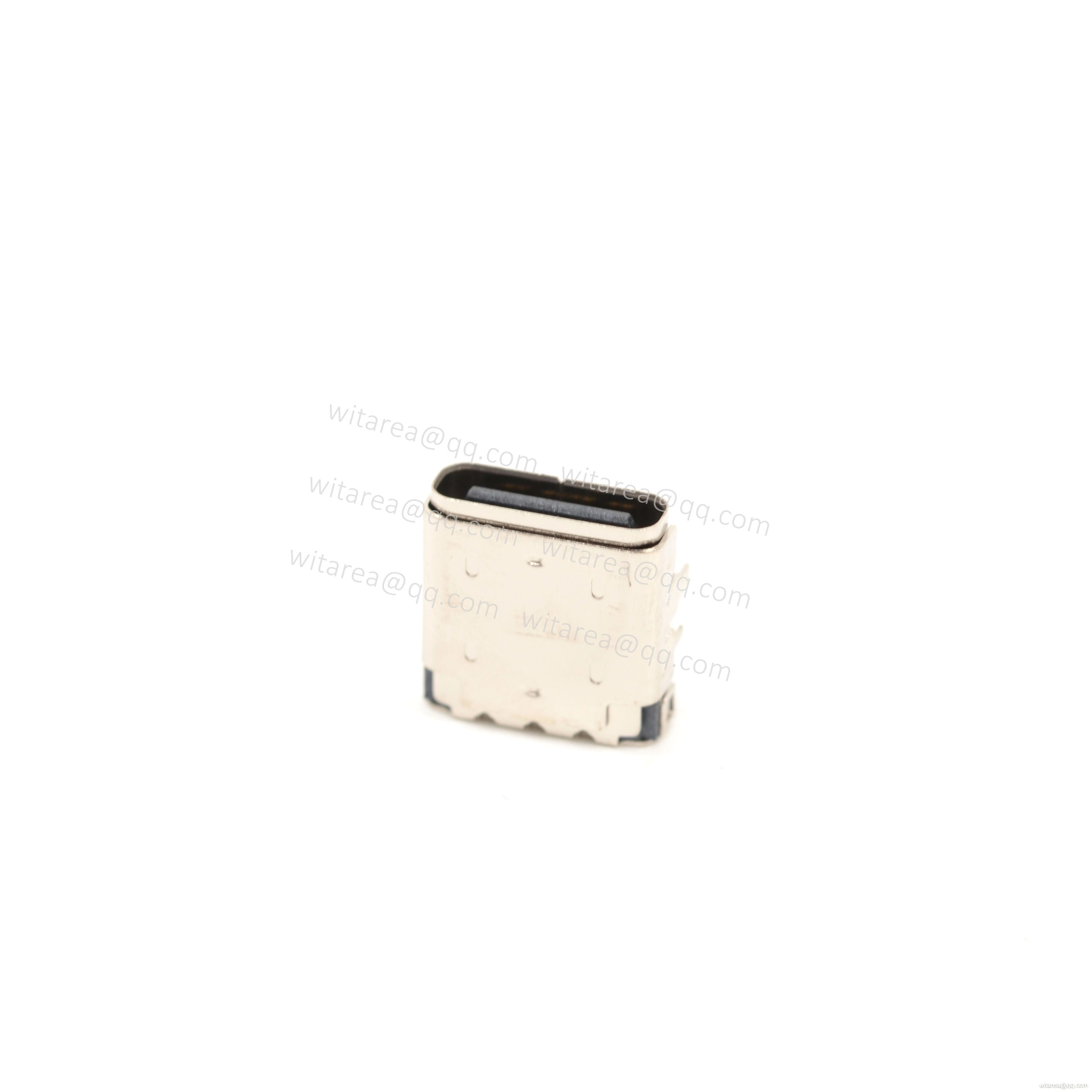 USB3.1 TYPE C 24P TOP-MOUNT DIP+SMT RECEPTACLE , WITH BRACKET ,CH=1.73MM,L=9.34MM