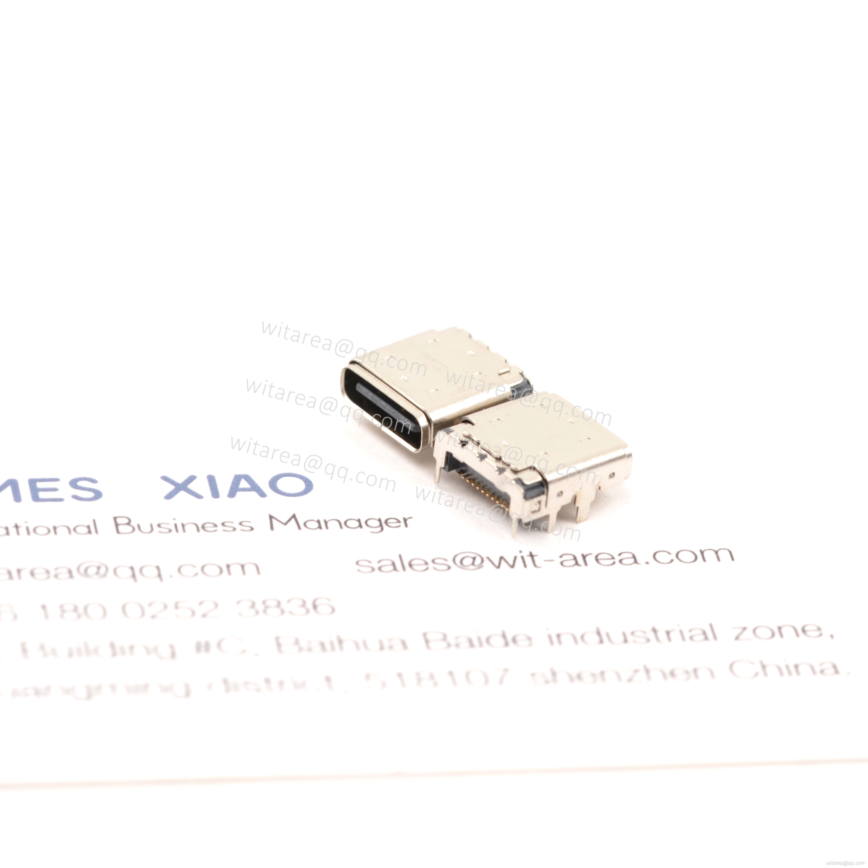 USB3.1 TYPE C 24P TOP-MOUNT DIP+SMT RECEPTACLE , WITH BRACKET ,CH=1.73MM,L=9.34MM