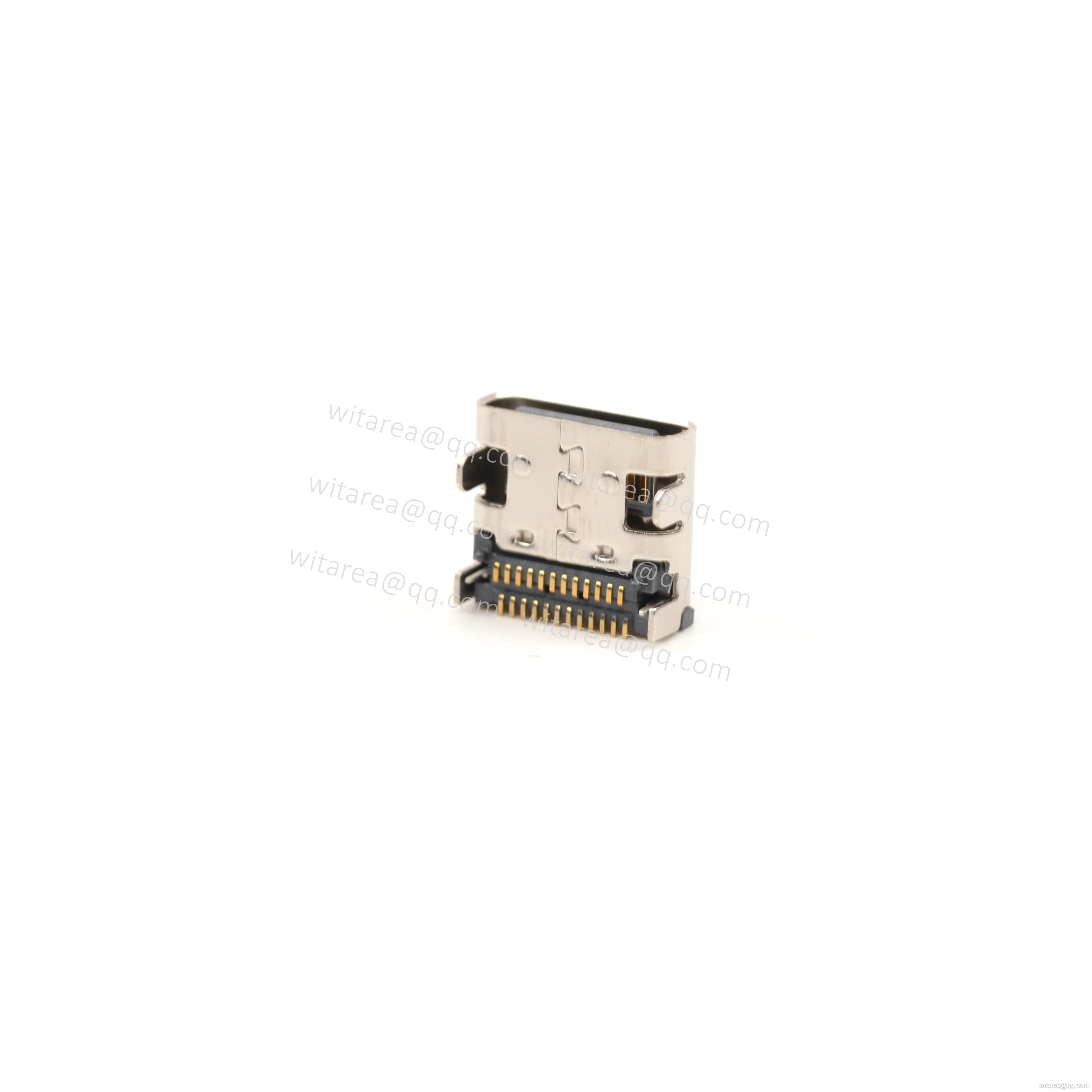 USB3.1 TYPE C 24P top-mount dual-row SMT receptacle,CH=1.68mm,L=7.9mm