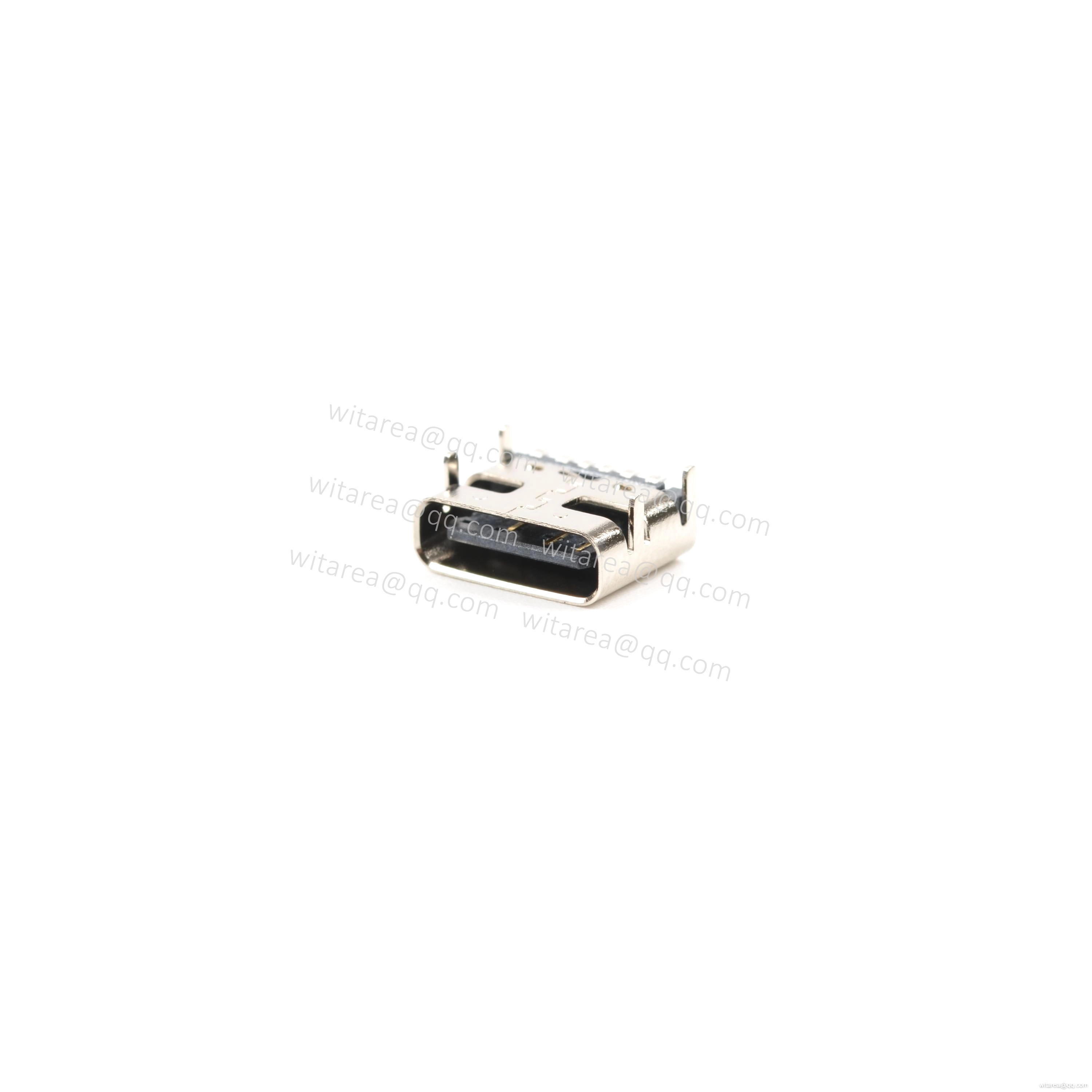 USB2.0 TYPE C 6P TOP-MOUNT SMT RECEPTACLE ,CH=1.68MM,L=6.8MM