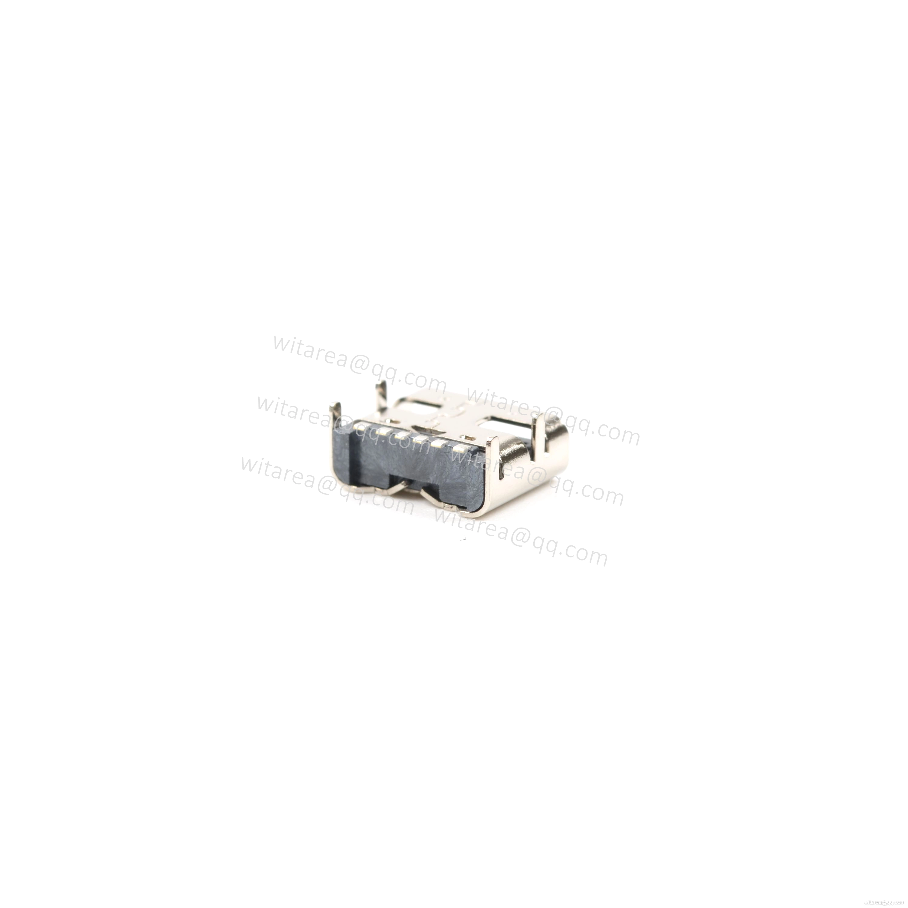 USB2.0 TYPE C 6P TOP-MOUNT SMT RECEPTACLE ,CH=1.68MM,L=6.8MM