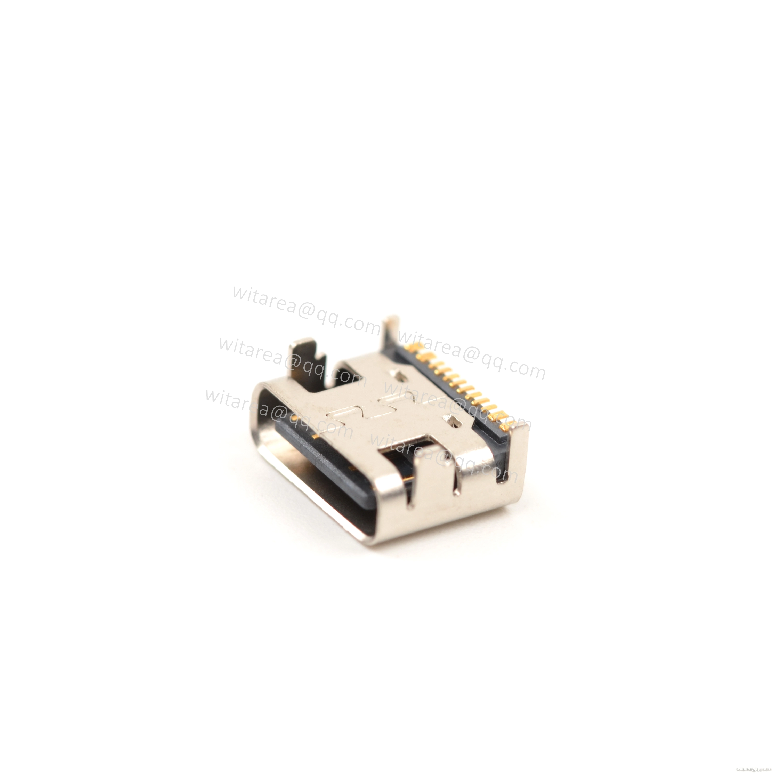 USB2.0 TYPE C 16P TOP-MOUNT SMT RECEPTACLE ,CH=1.68MM,L=6.5MM