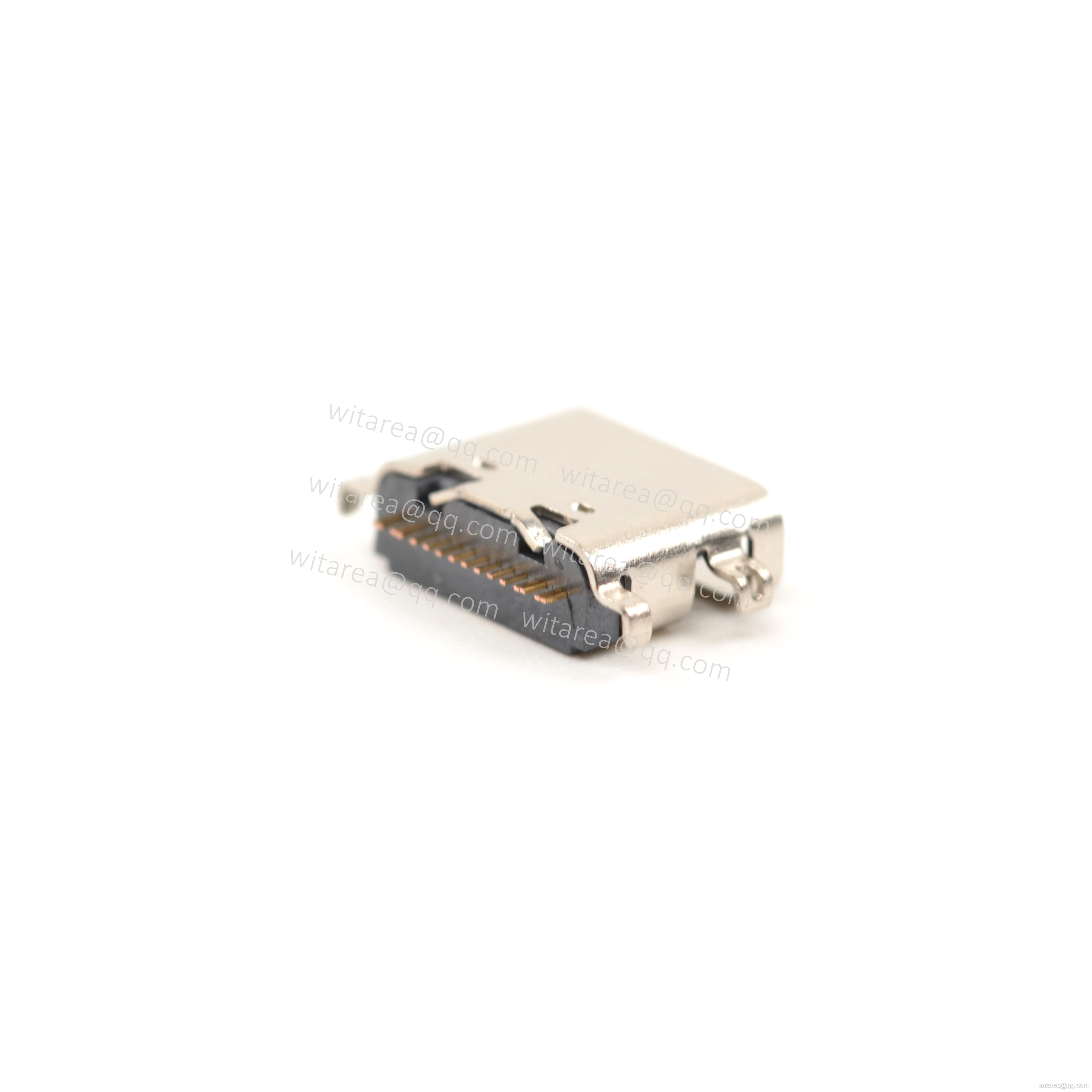 USB2.0 TYPE C 16P MID-MOUNT SMT RECEPTACLE  ,CH=0.02MM,L= 6.5MM