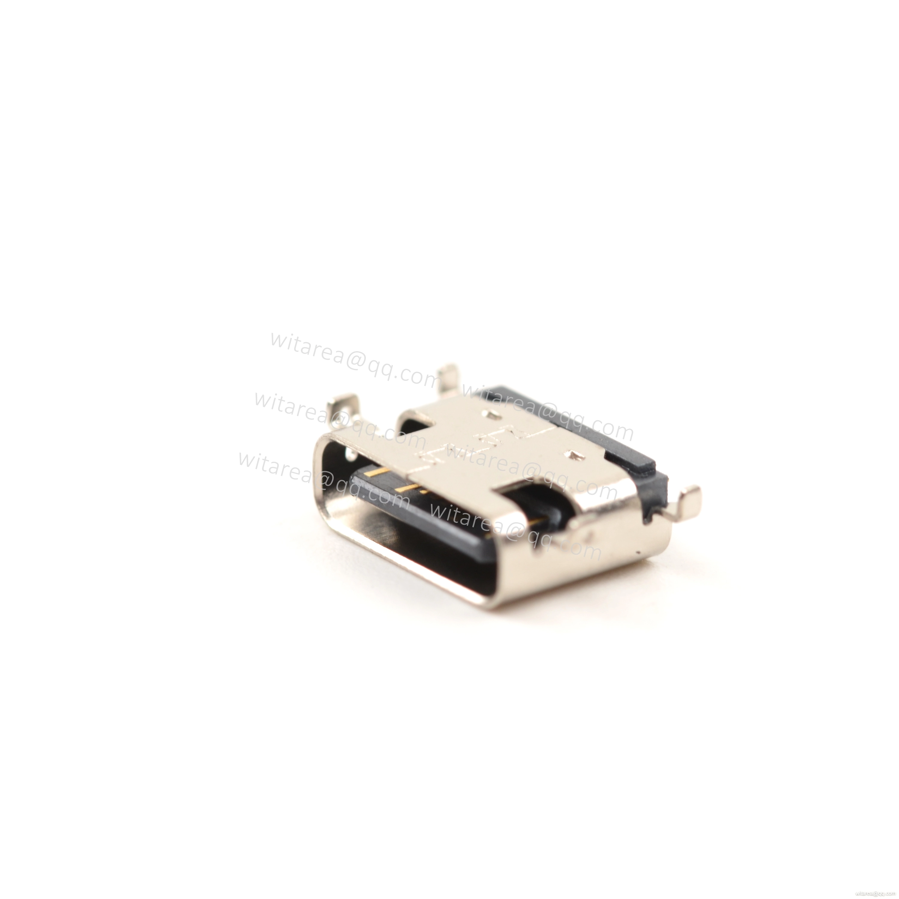 USB2.0 TYPE C 16P MID-MOUNT SMT RECEPTACLE ,CH=0.78MM,L= 6.5MM