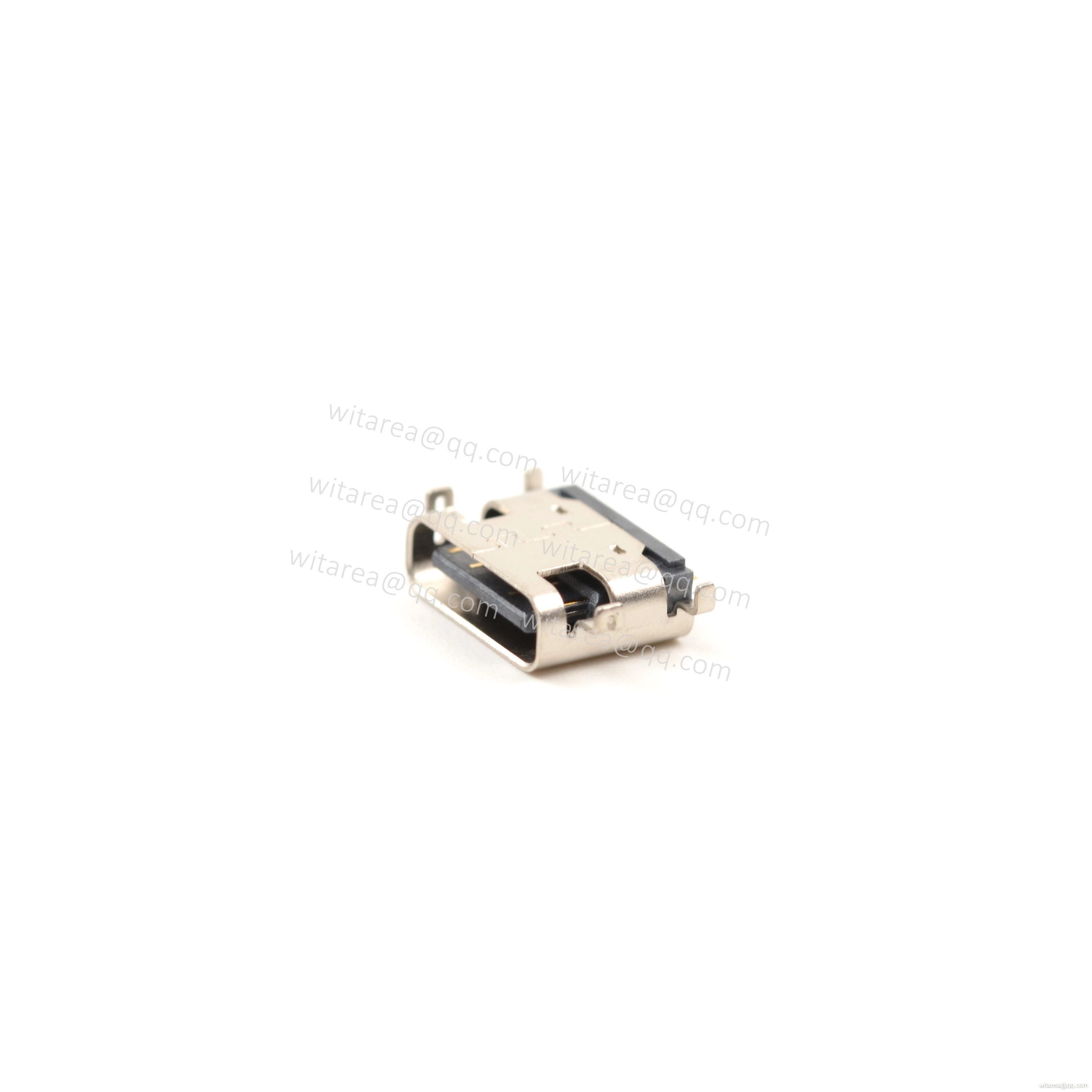 USB2.0 TYPE C 16P MID-MOUNT SMT RECEPTACLE  ,CH=0.58MM,L= 6.5MM