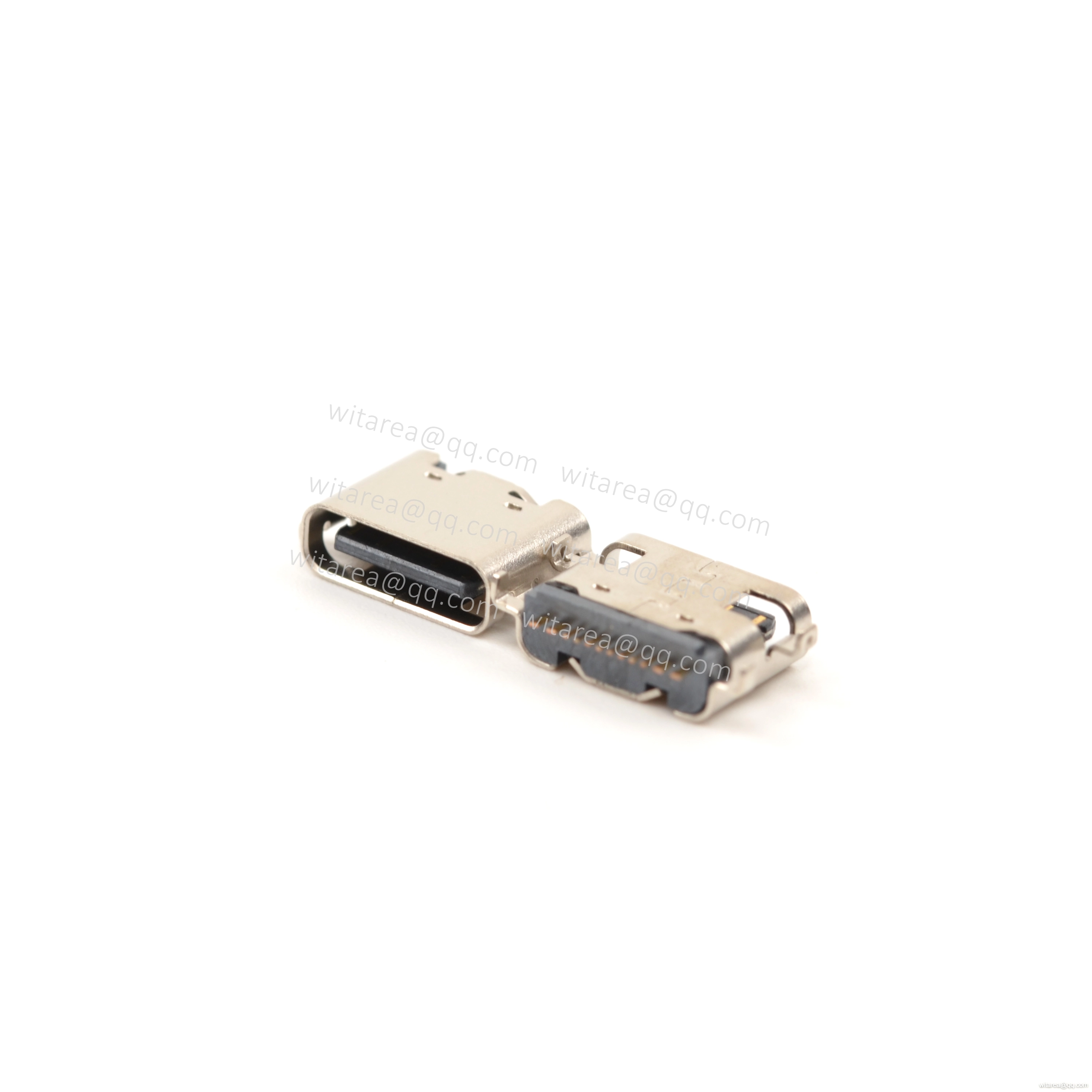 USB2.0 TYPE C 16P MID-MOUNT SMT RECEPTACLE  ,CH=0.58MM,L= 6.5MM