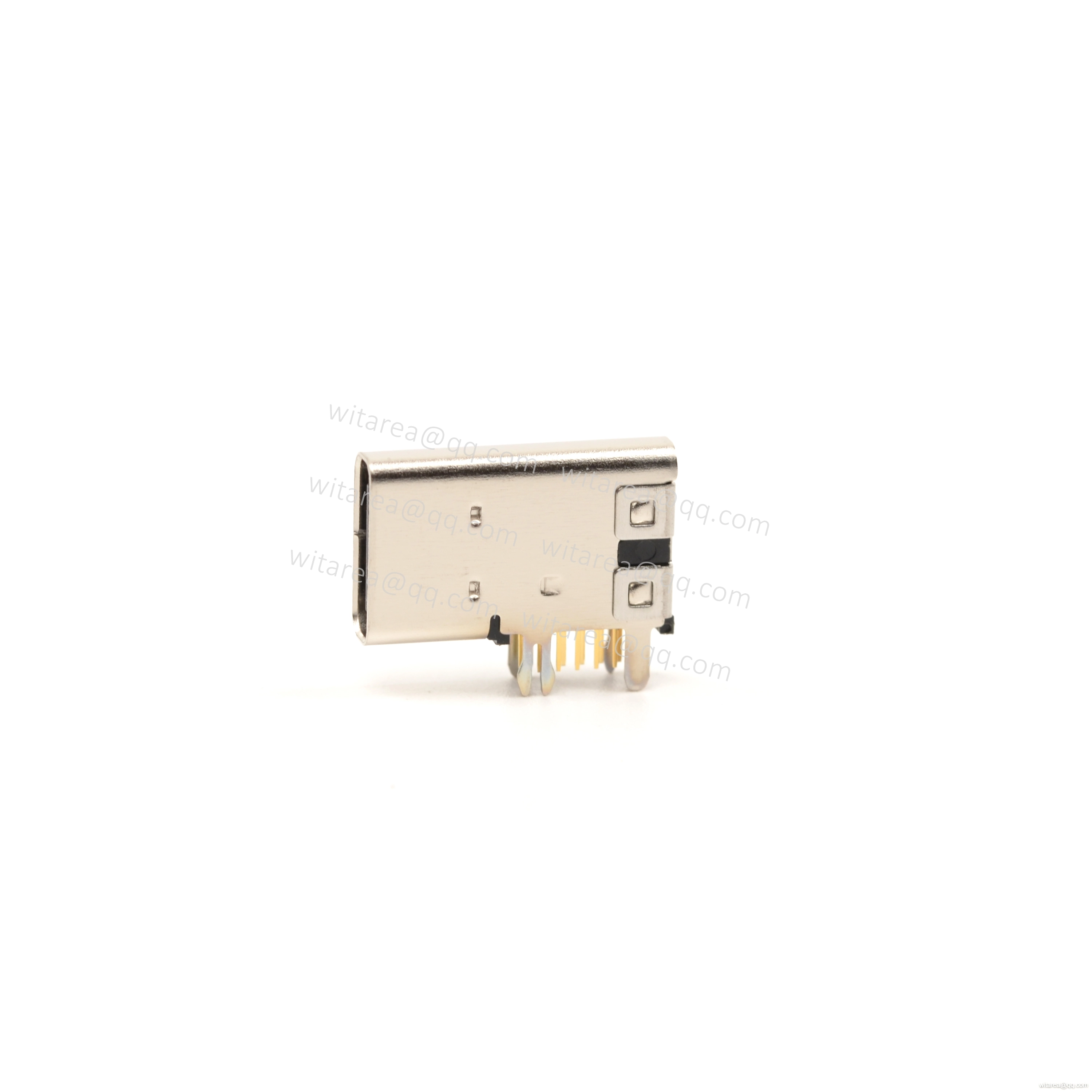 Professional USB 2.0 Type C 14pin Receptacle , Flag-mount DIP type c ...