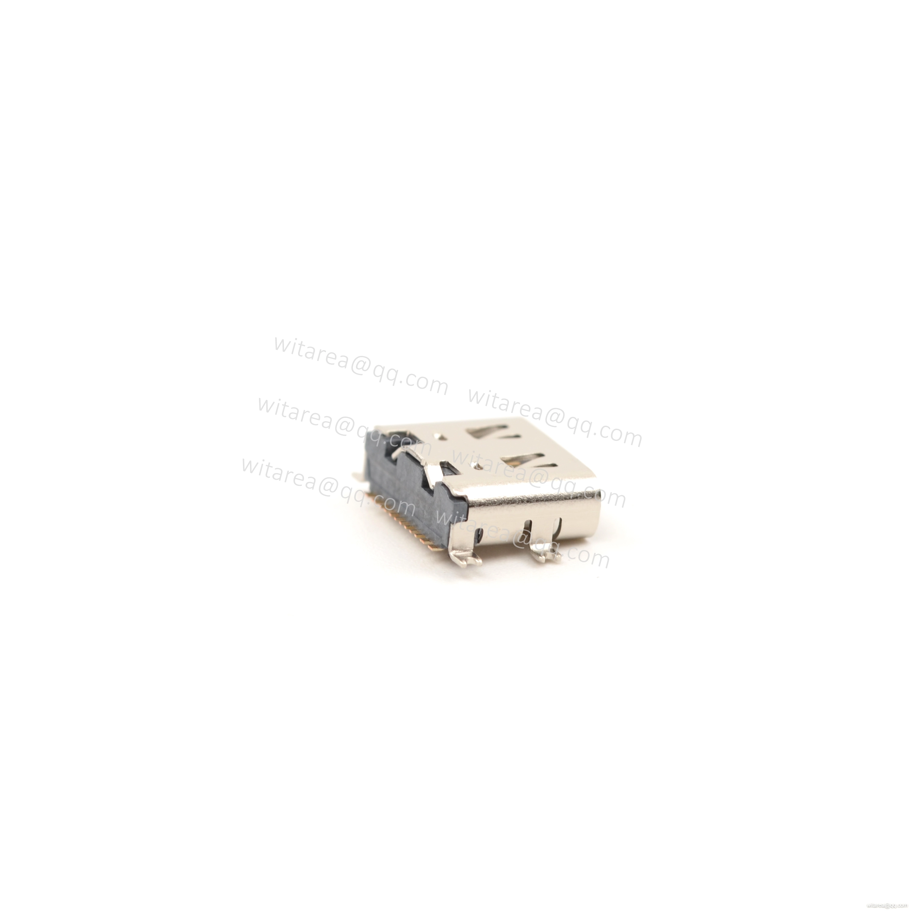 USB2.0 TYPE C 16P TOP-MOUNT SMT RECEPTACLE WITH SPRING  ,CH=1.68MM,L= 7.35MM