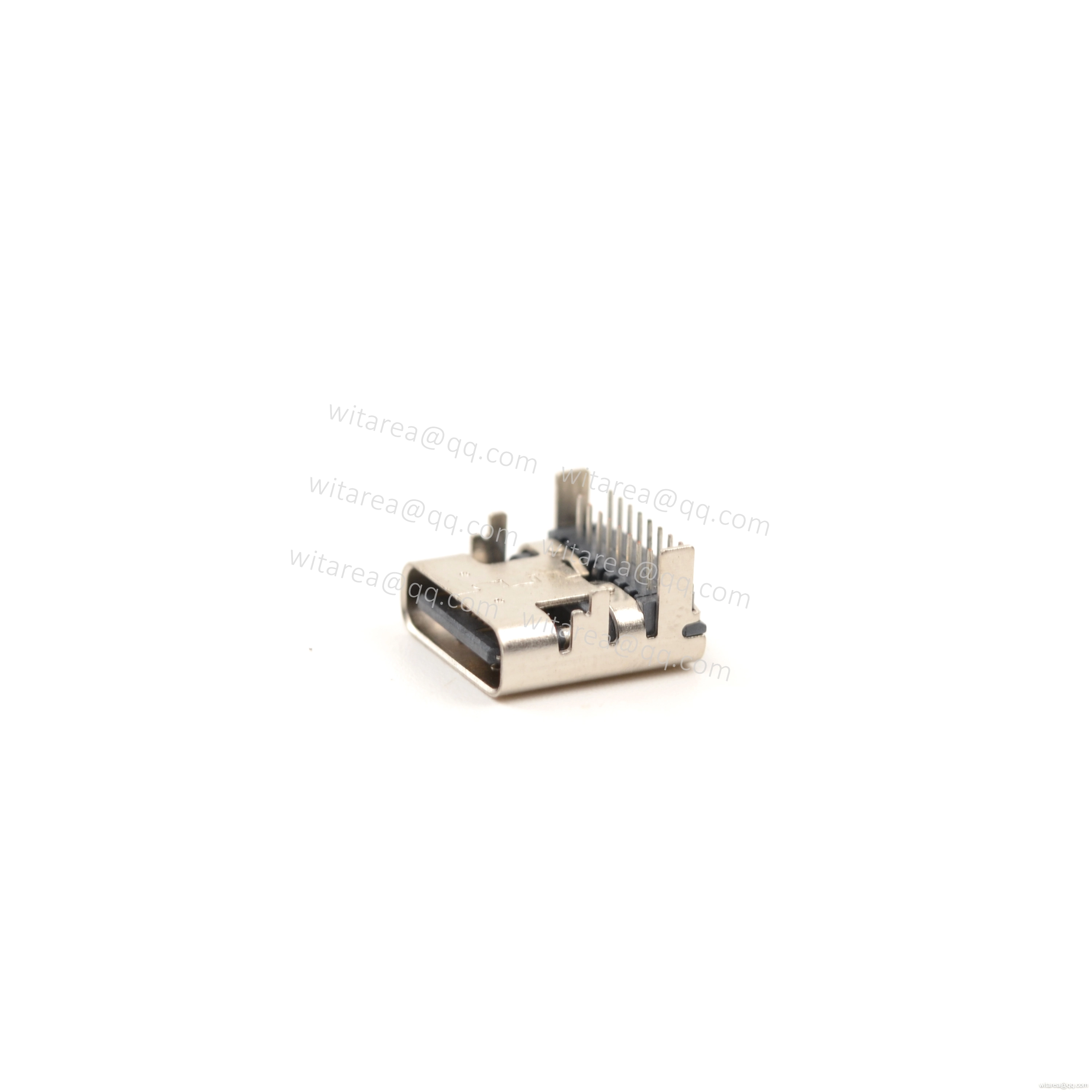 USB2.0 TYPE C 16P TOP-MOUNT DUAL-ROW DIP RECEPTACLE  ,CH=1.88MM,L=9.17MM