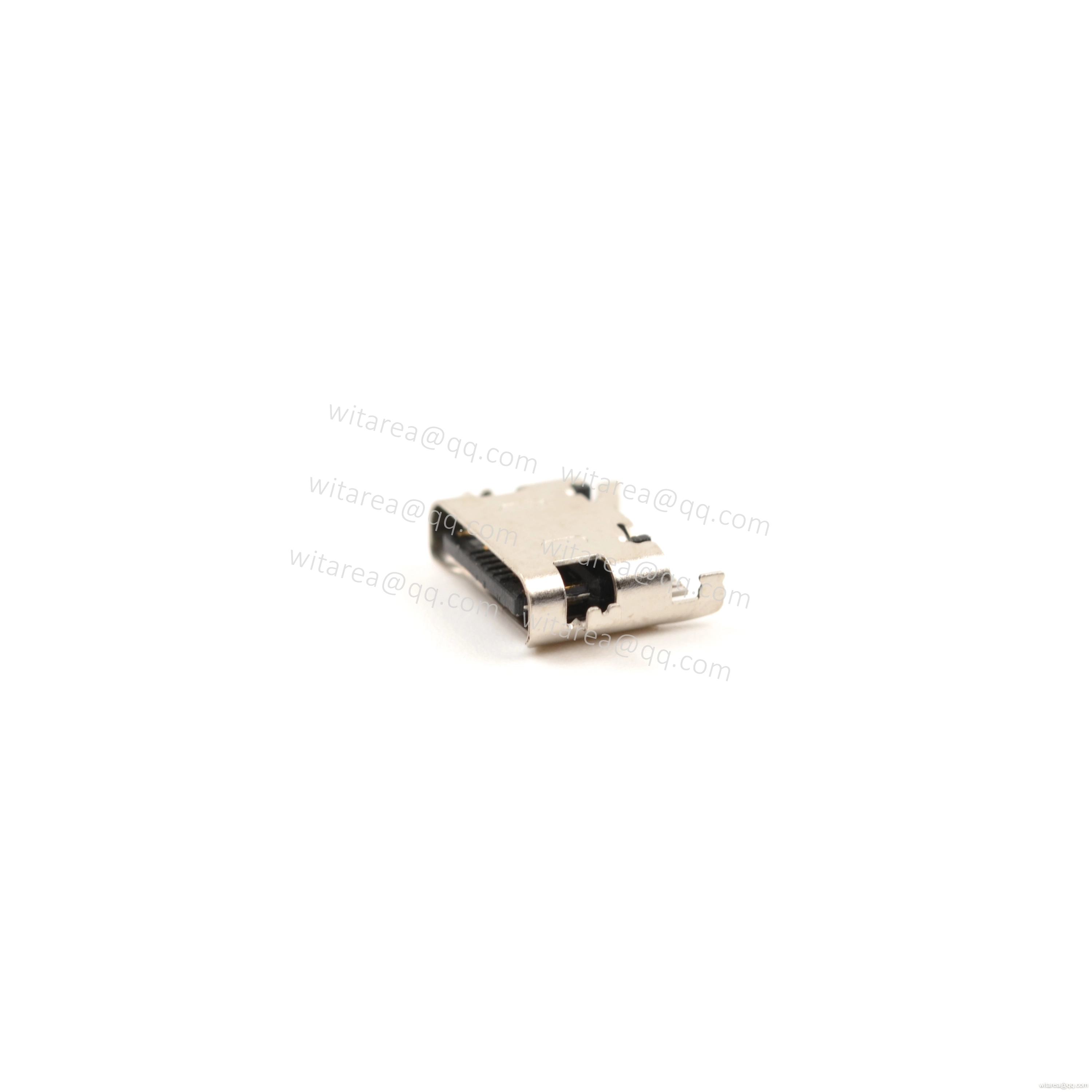 USB2.0 TYPE C 16P MID-MOUNT SMT RECEPTACLE ,CH=0.1MM,L=7.5MM