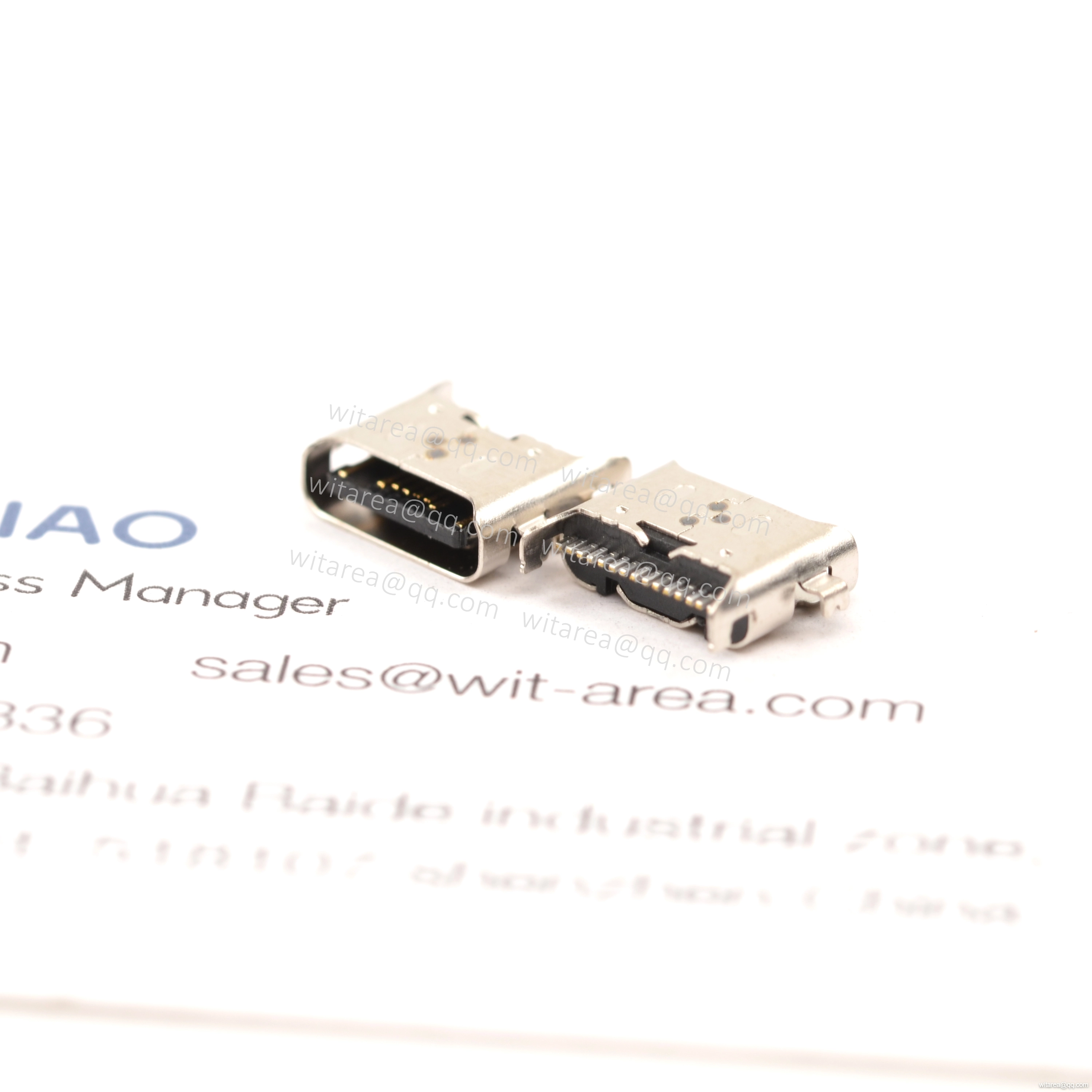 USB2.0 TYPE C 16P MID-MOUNT SMT RECEPTACLE ,CH=0.1MM,L=7.5MM