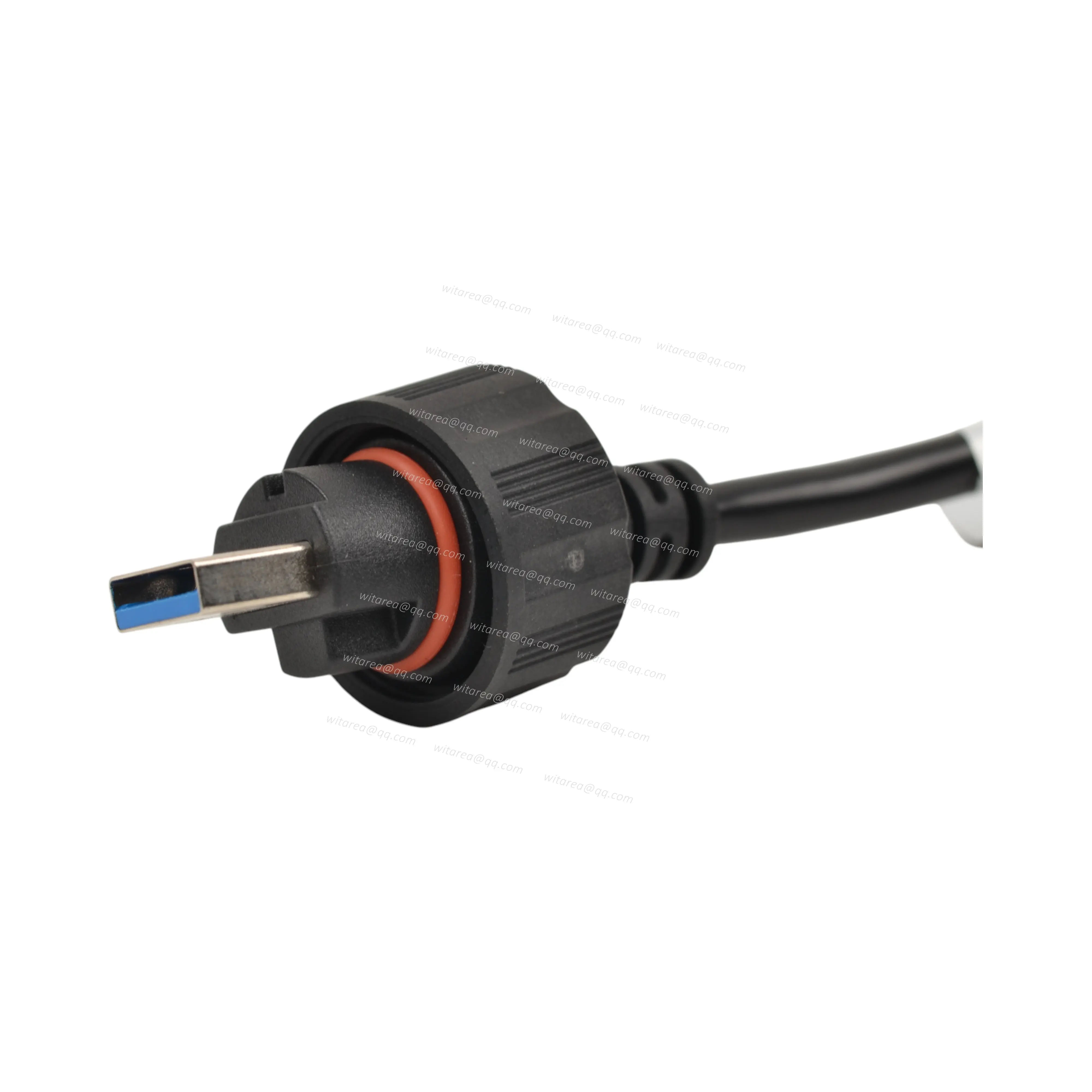 Waterproof USB 3.0 AM to RJ45 Female cable