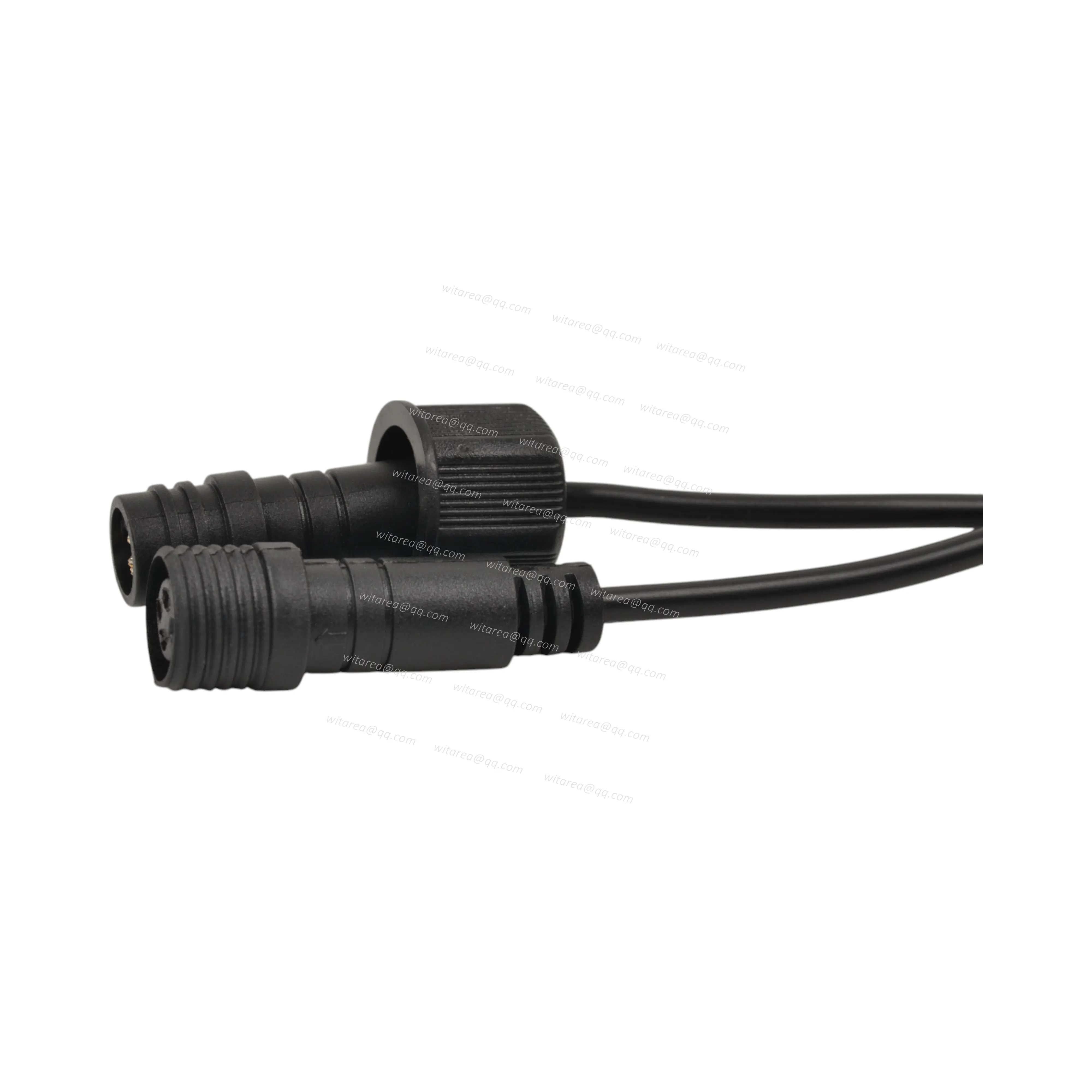 Waterproof 3pin male and female to open cable