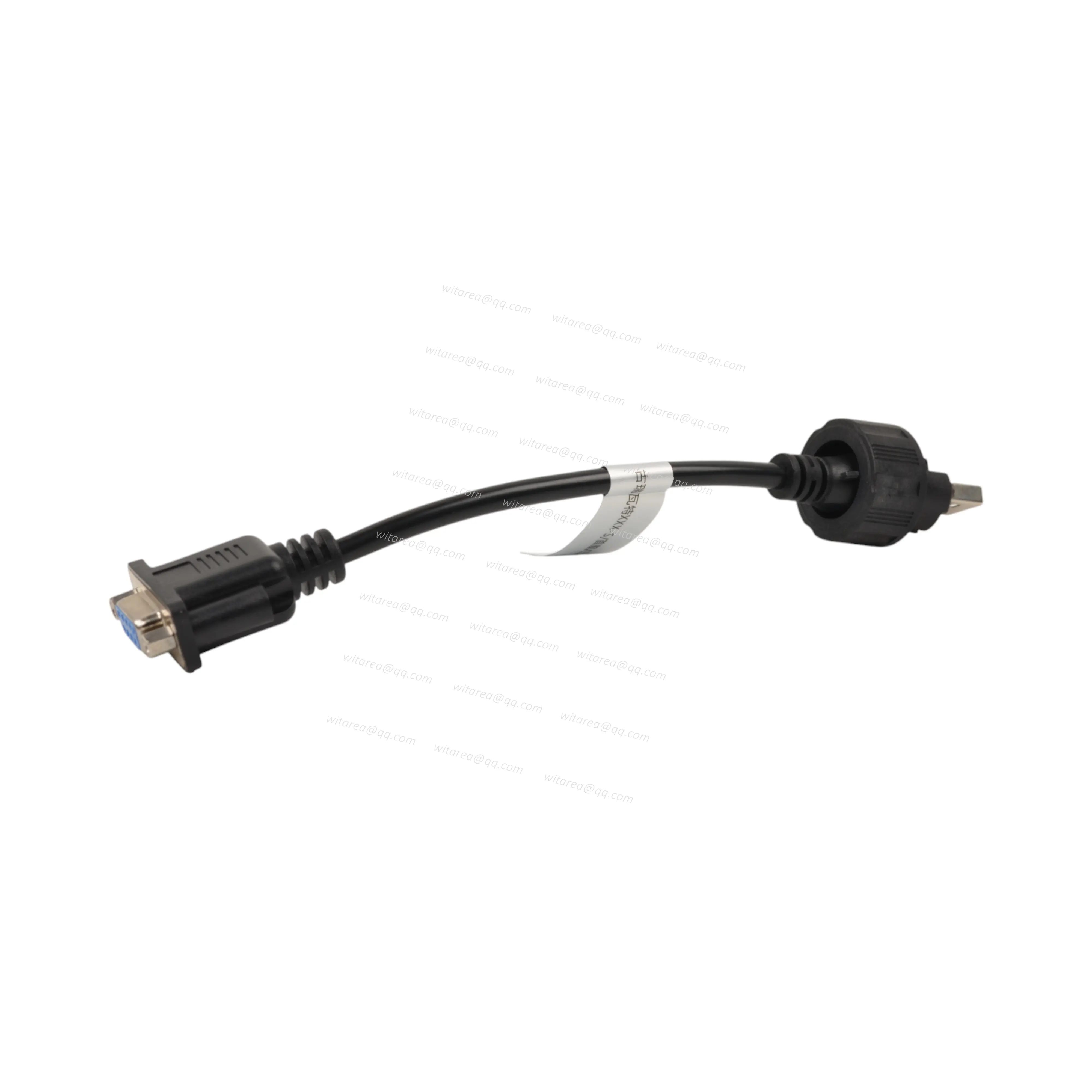 Waterproof USB2.0 AM with screw nut to DB 9pin