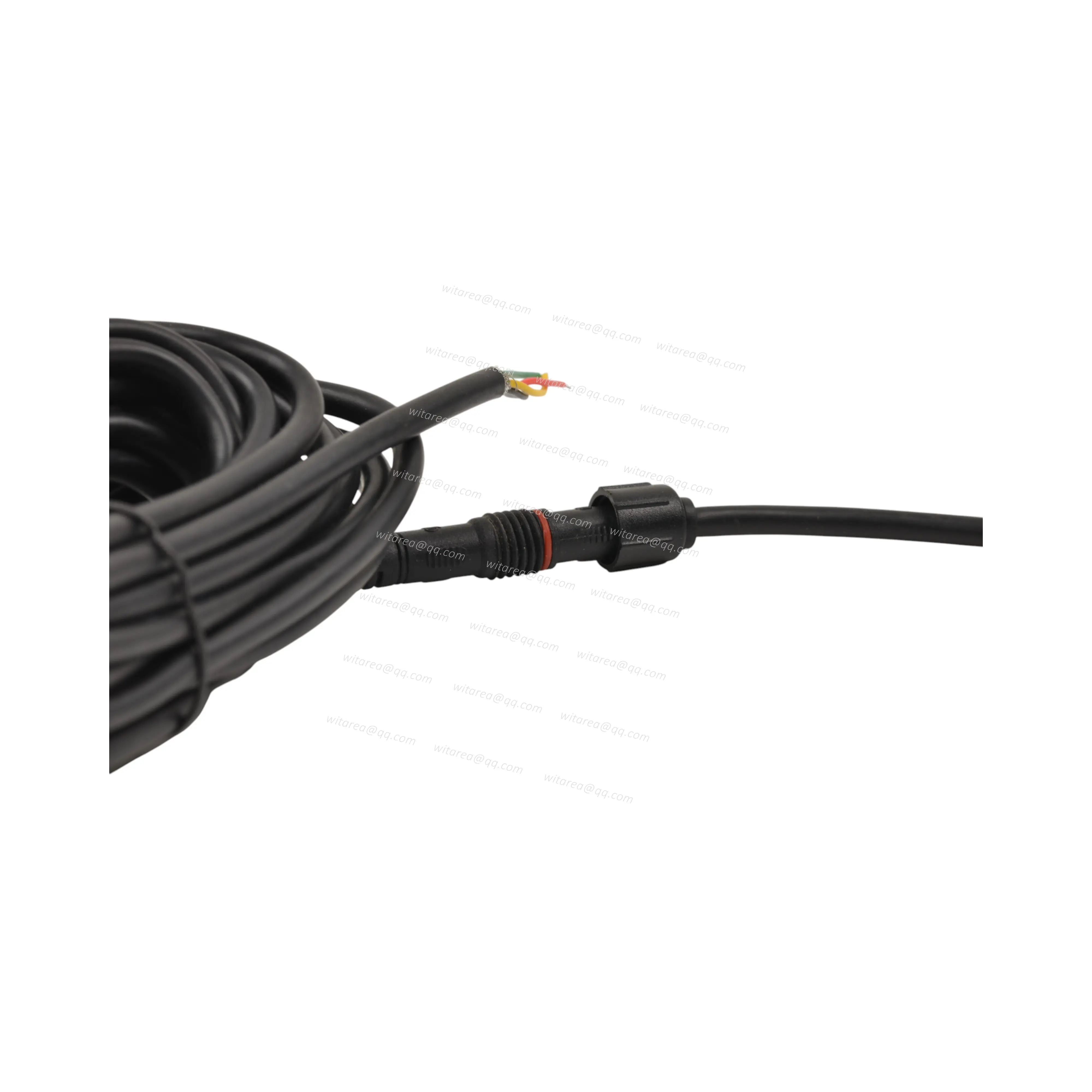 Waterproof 4 Pin Male With Screw Nut To Waterproof 4 Pin Female Cable