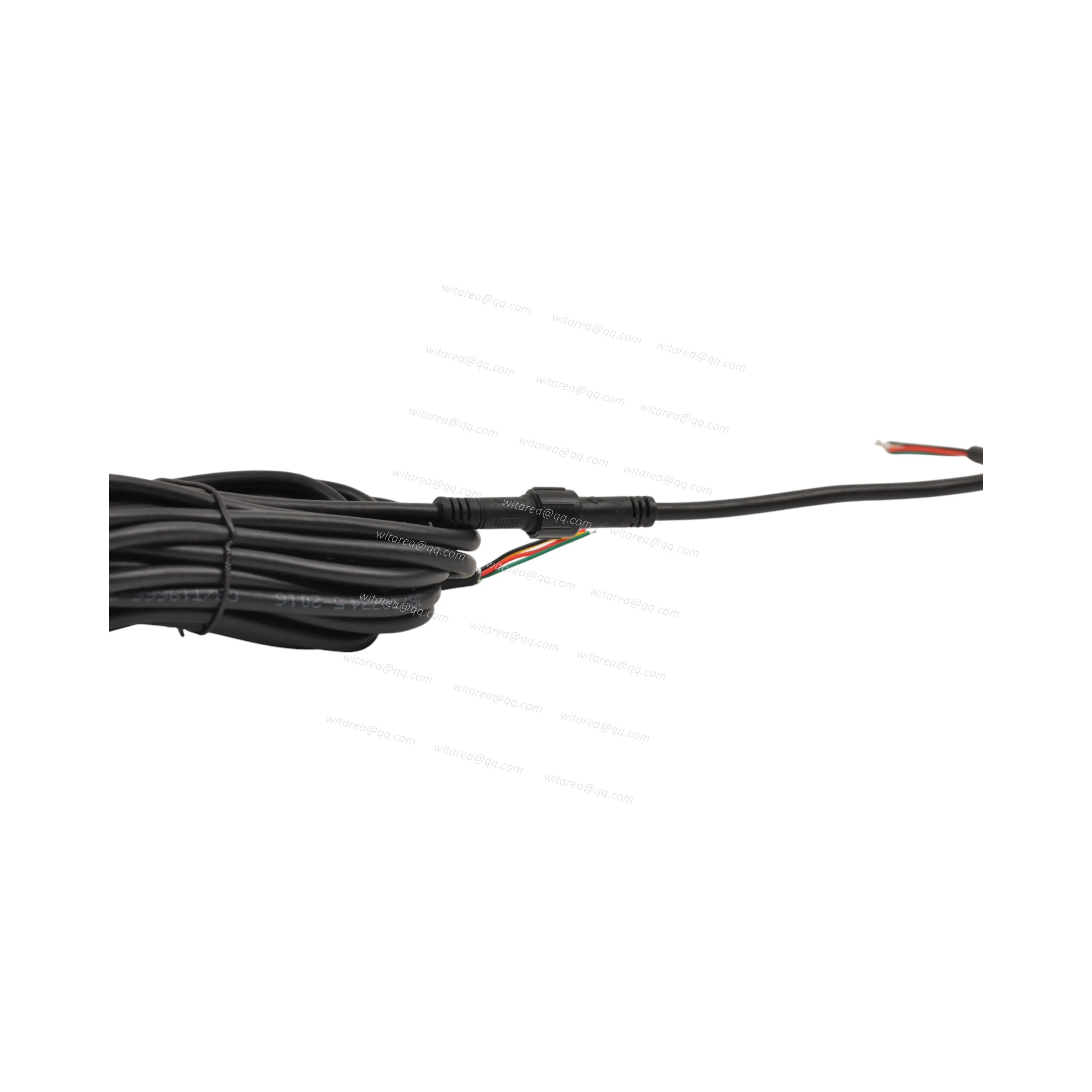 Waterproof 4 Pin Male With Screw Nut To Waterproof 4 Pin Female Cable