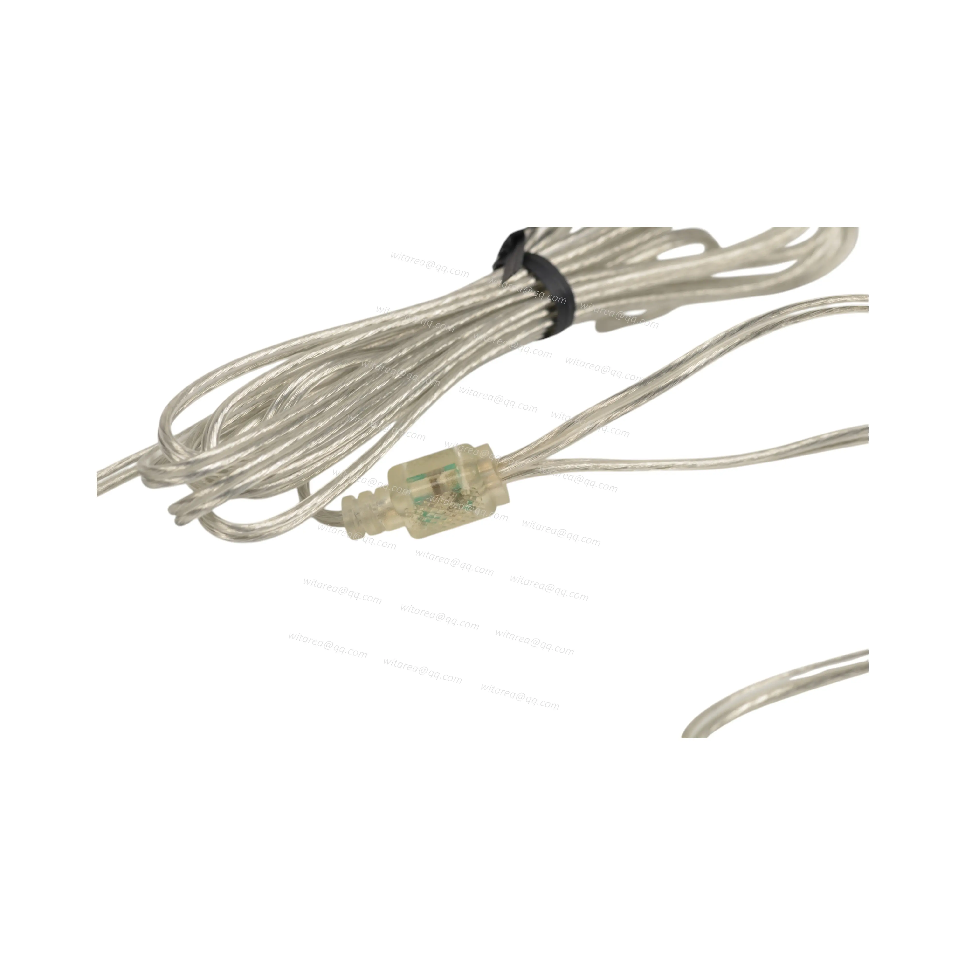 Waterproof 2pin male to male transparent cable