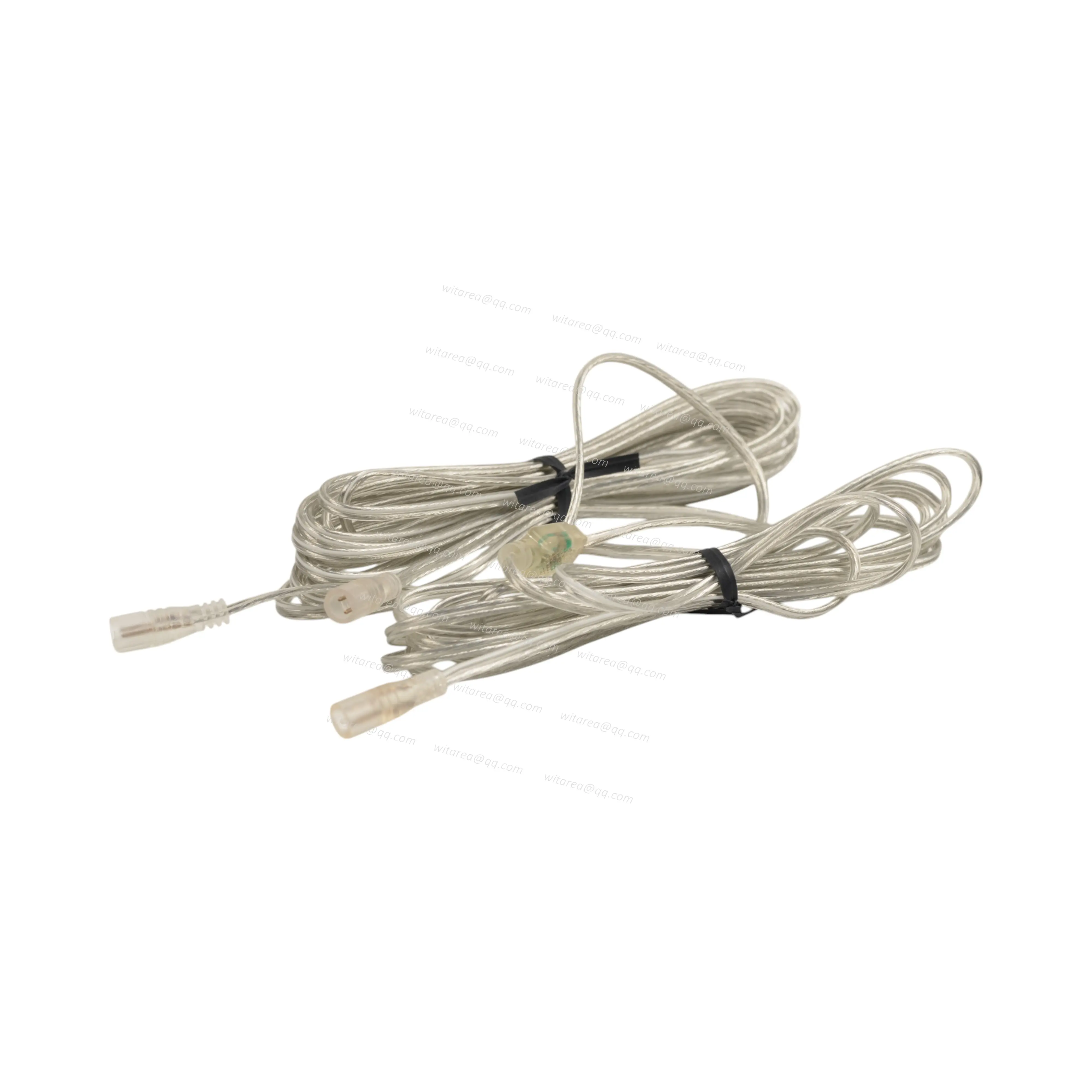 Waterproof 2pin male to male transparent cable