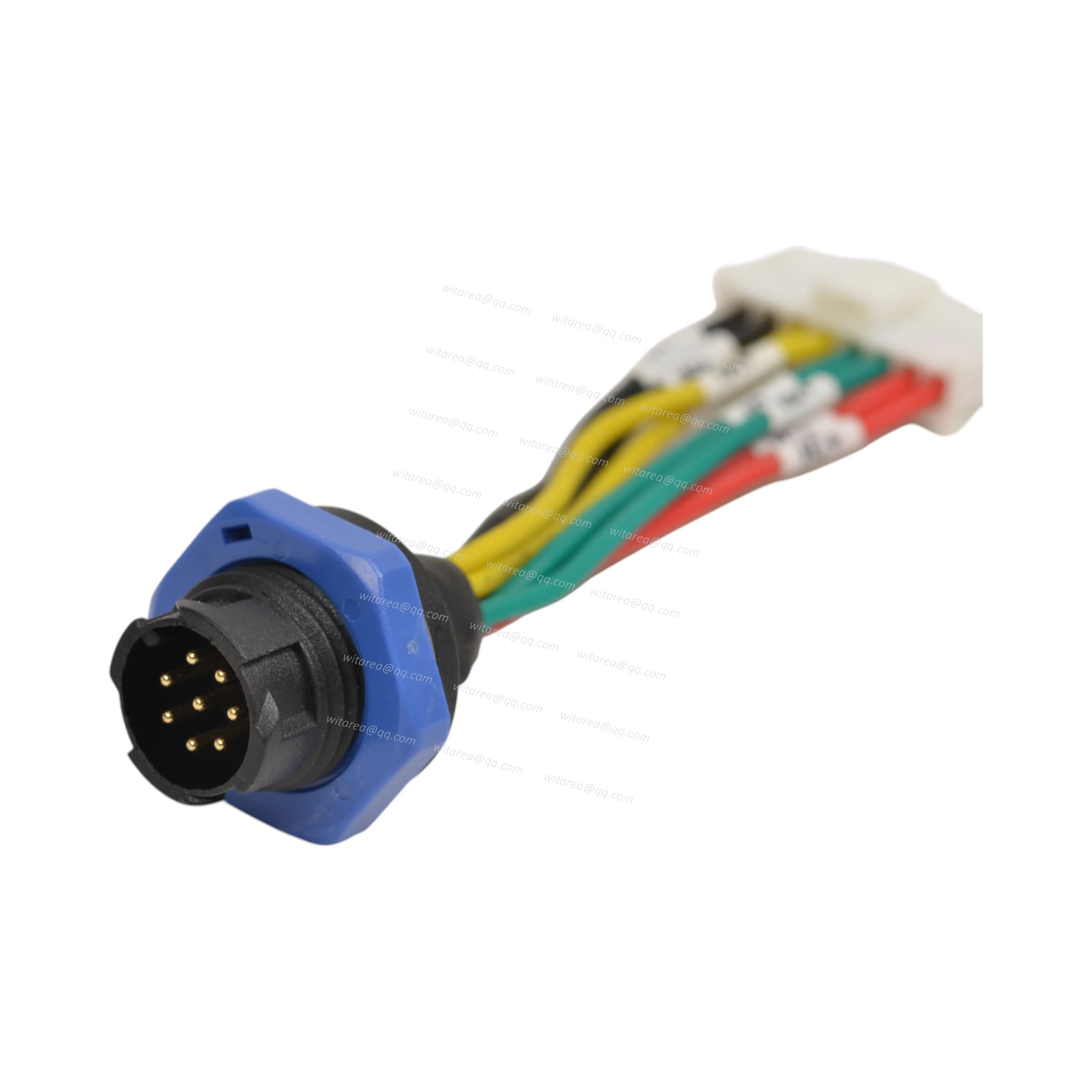 8P terminal connector to waterproof 8pin wire harness