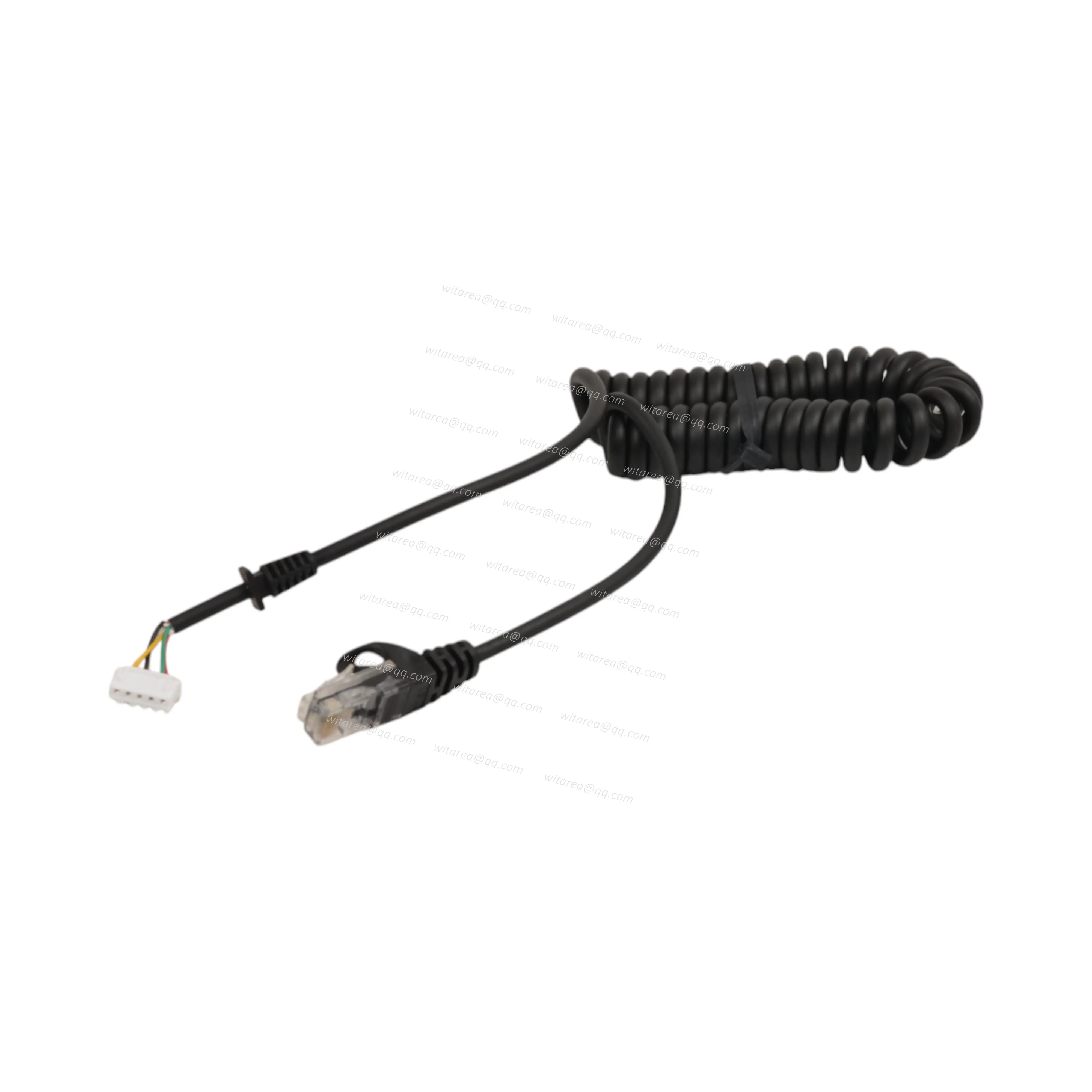 XH 2.54MM To RJ11 Coiled Cable Wire Harness With SR