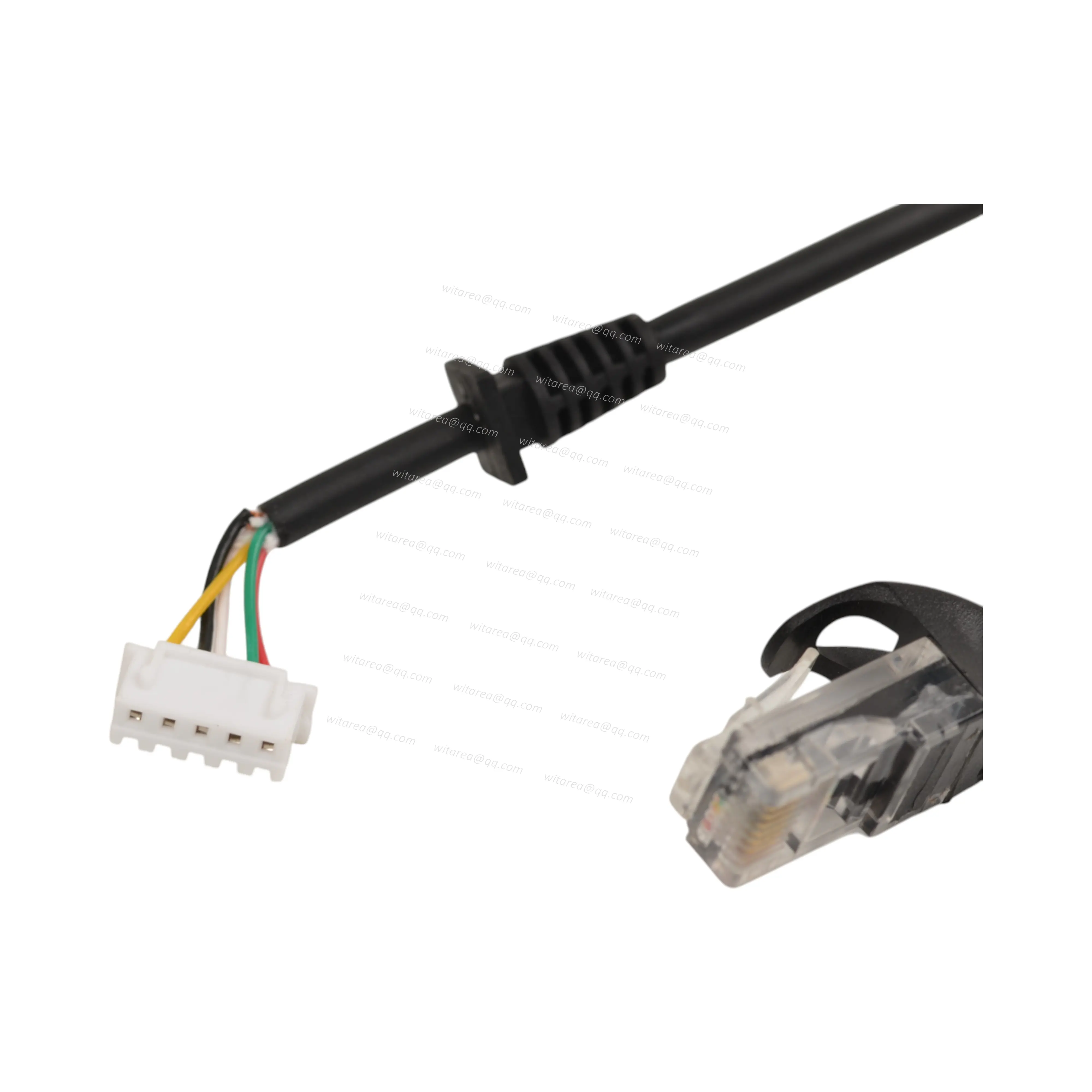 XH 2.54MM To RJ11 Coiled Cable Wire Harness With SR