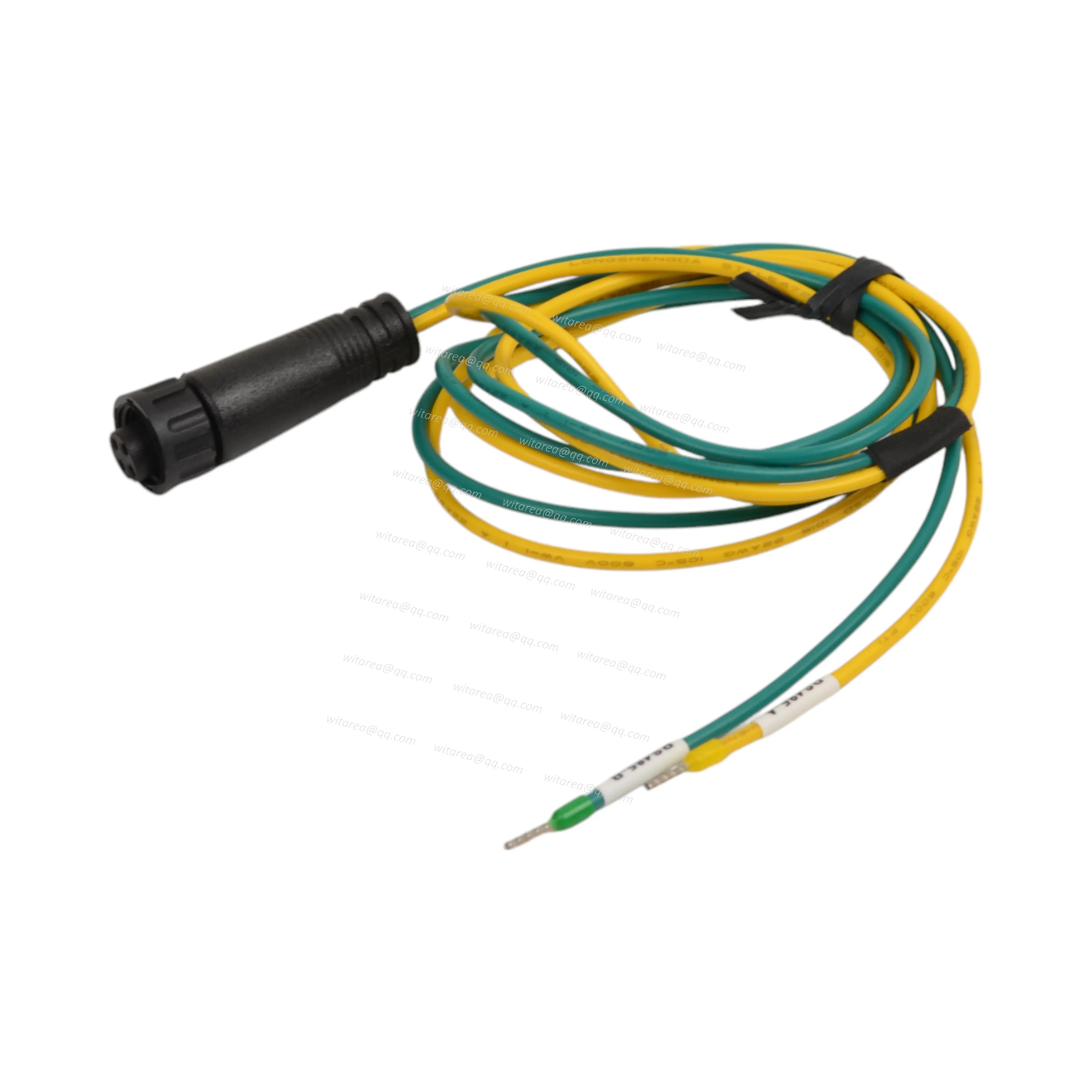 Waterproof 4Pin female To ratchet crimp tubular terminal connector cable