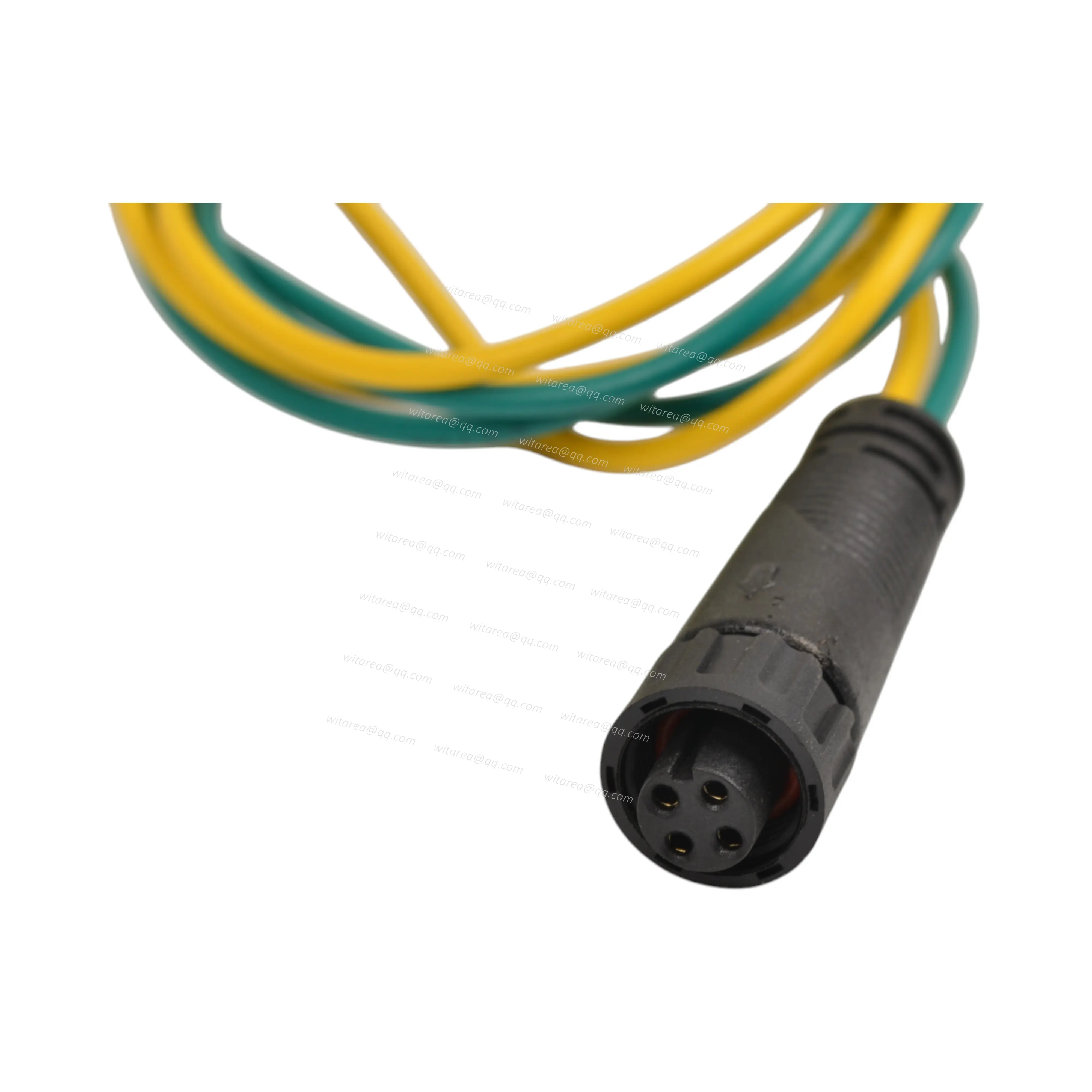 Waterproof 4Pin female To ratchet crimp tubular terminal connector cable