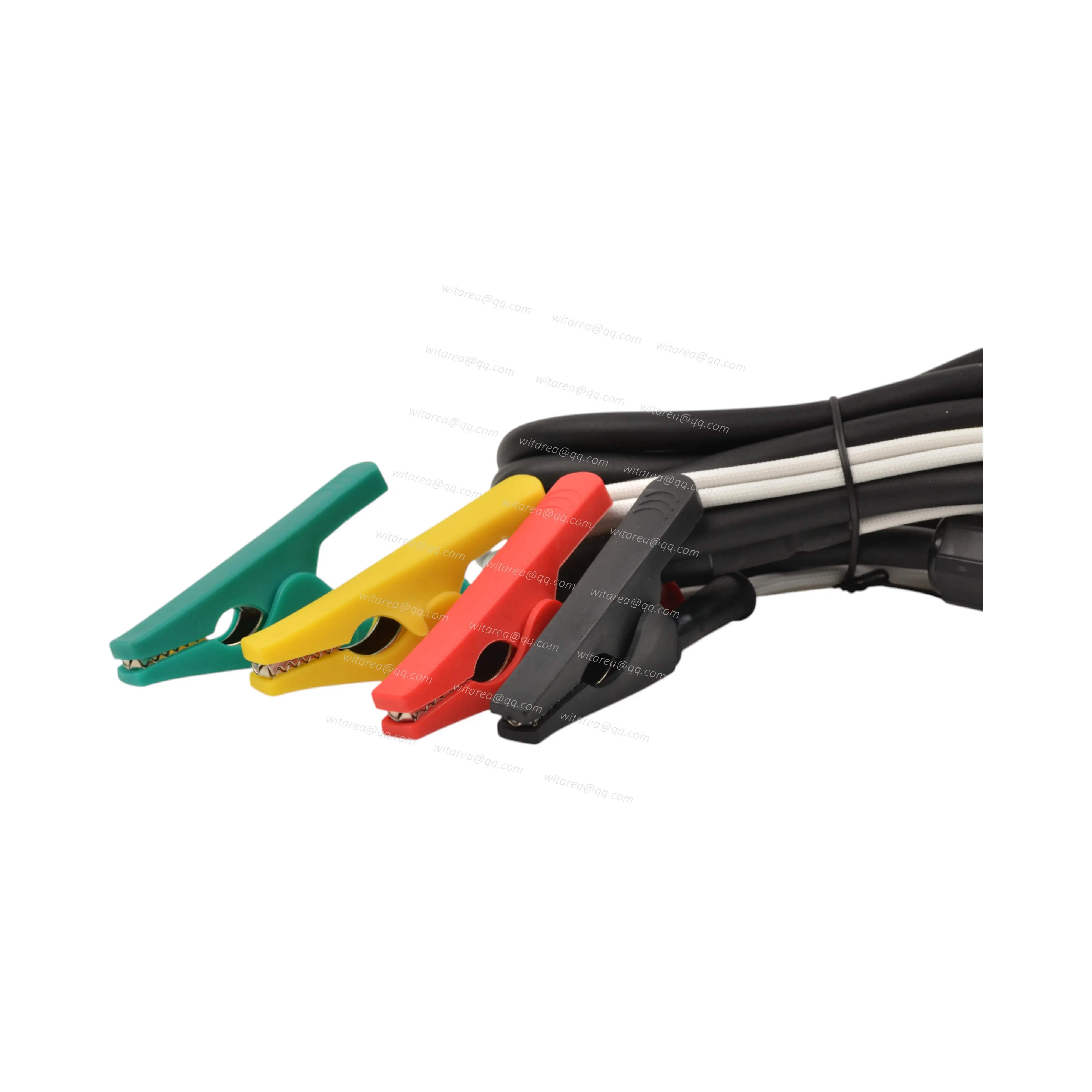 Waterproof 4pin female Cable with screw nut to 4 Alligator Clip