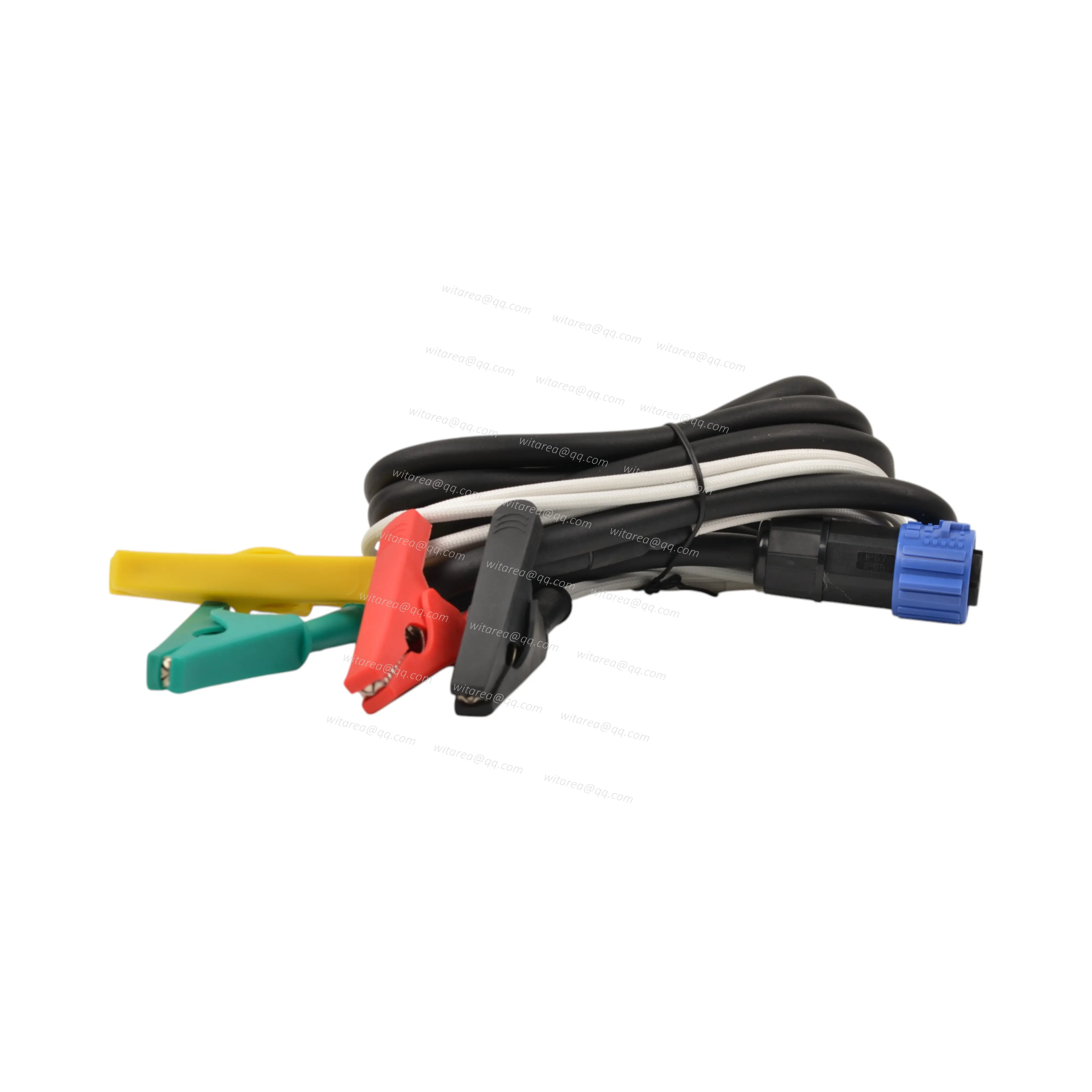 Waterproof 4pin female Cable with screw nut to 4 Alligator Clip
