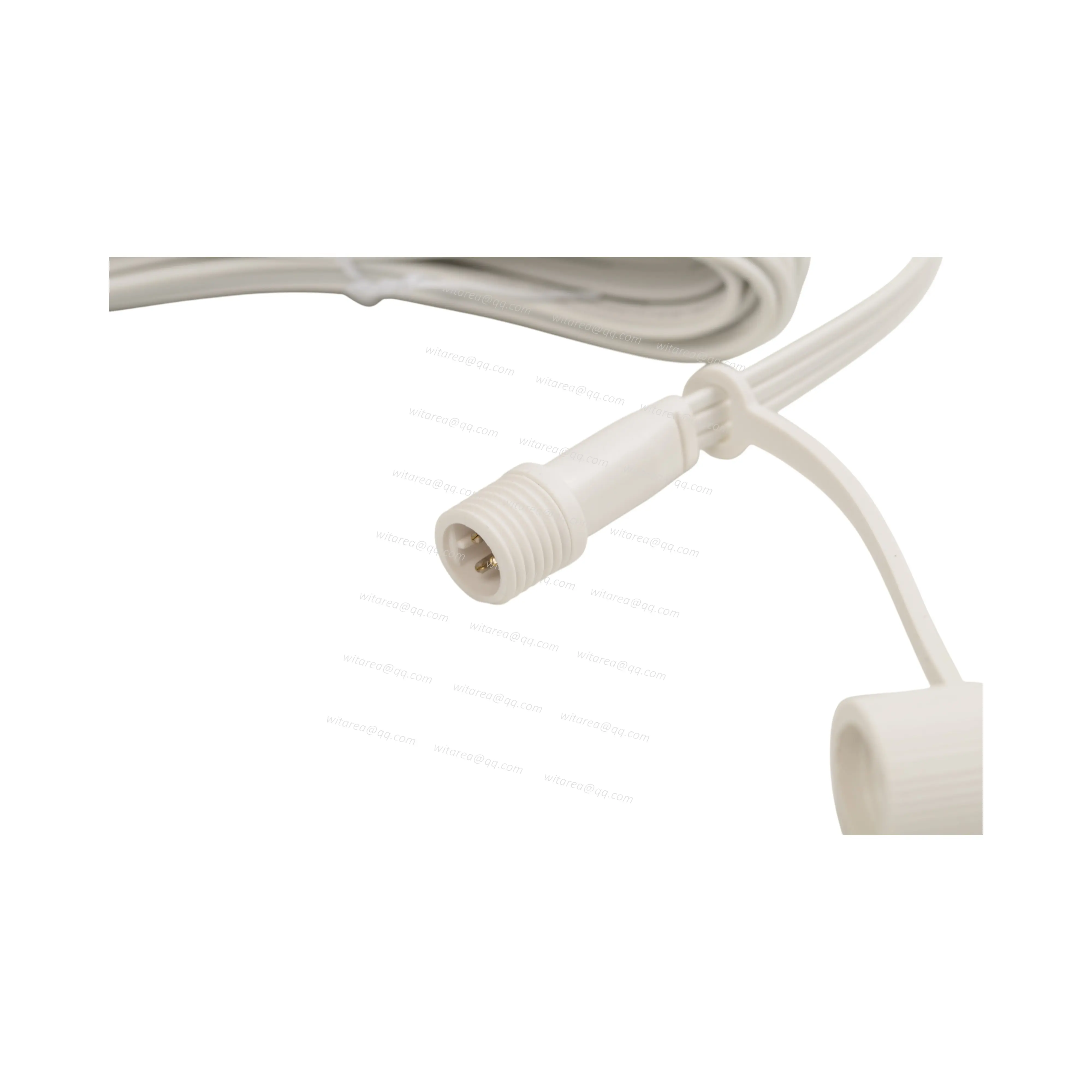 Waterproof 3pin male Cable with screw nut to waterproof 3pin female cable