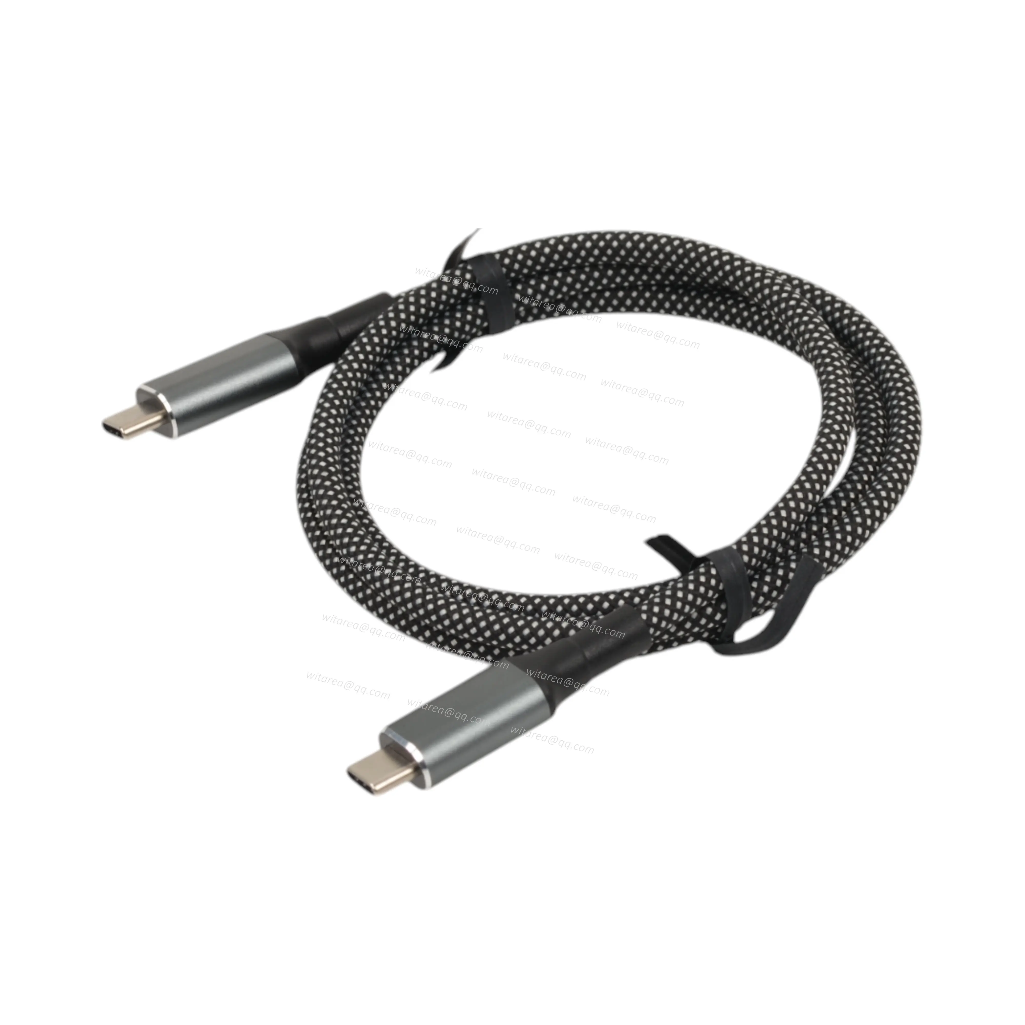 Type C3.0 male to Type C3.0 male cable with fabric braiding