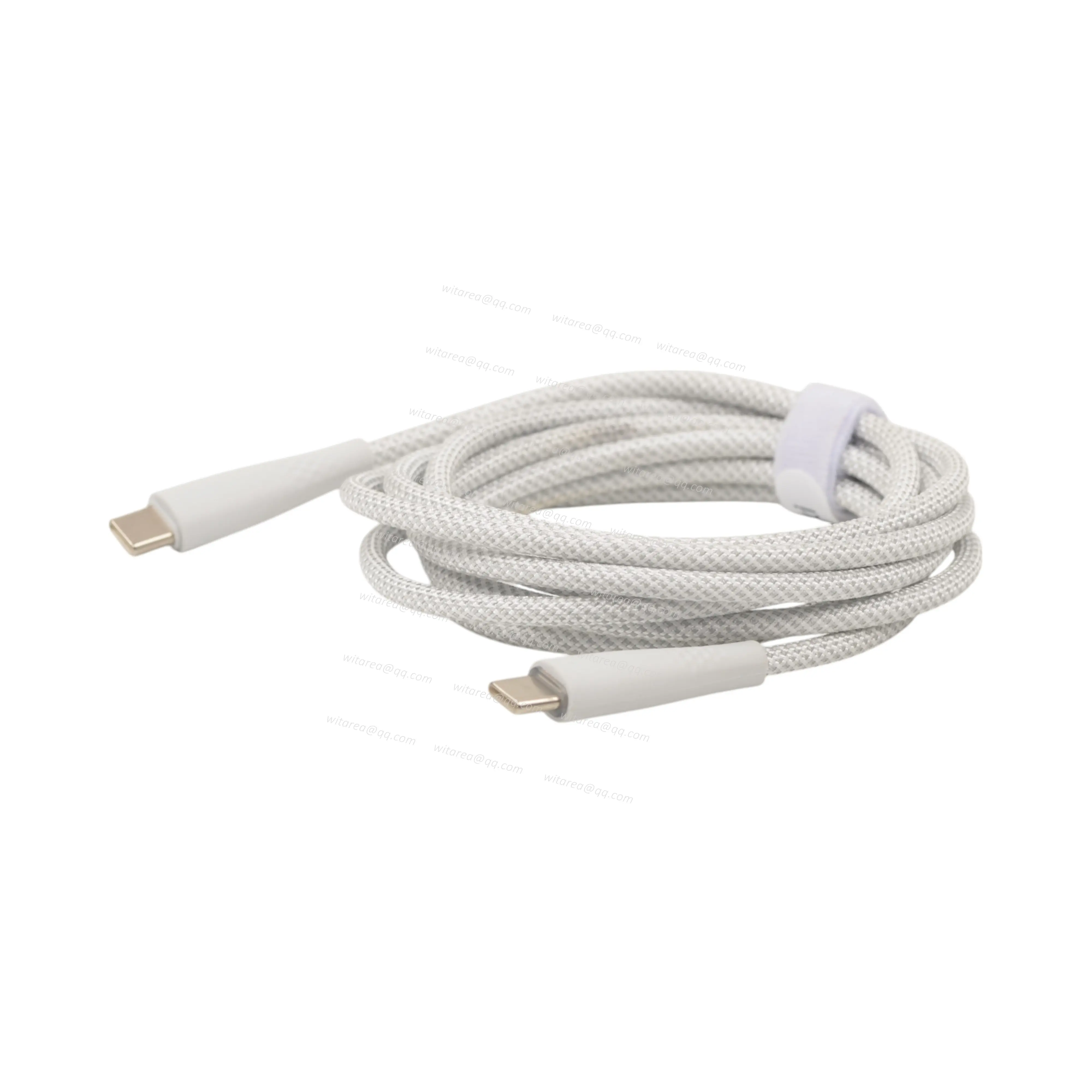 Type C3.0 male to Type C3.0 male cable with fabric braiding
