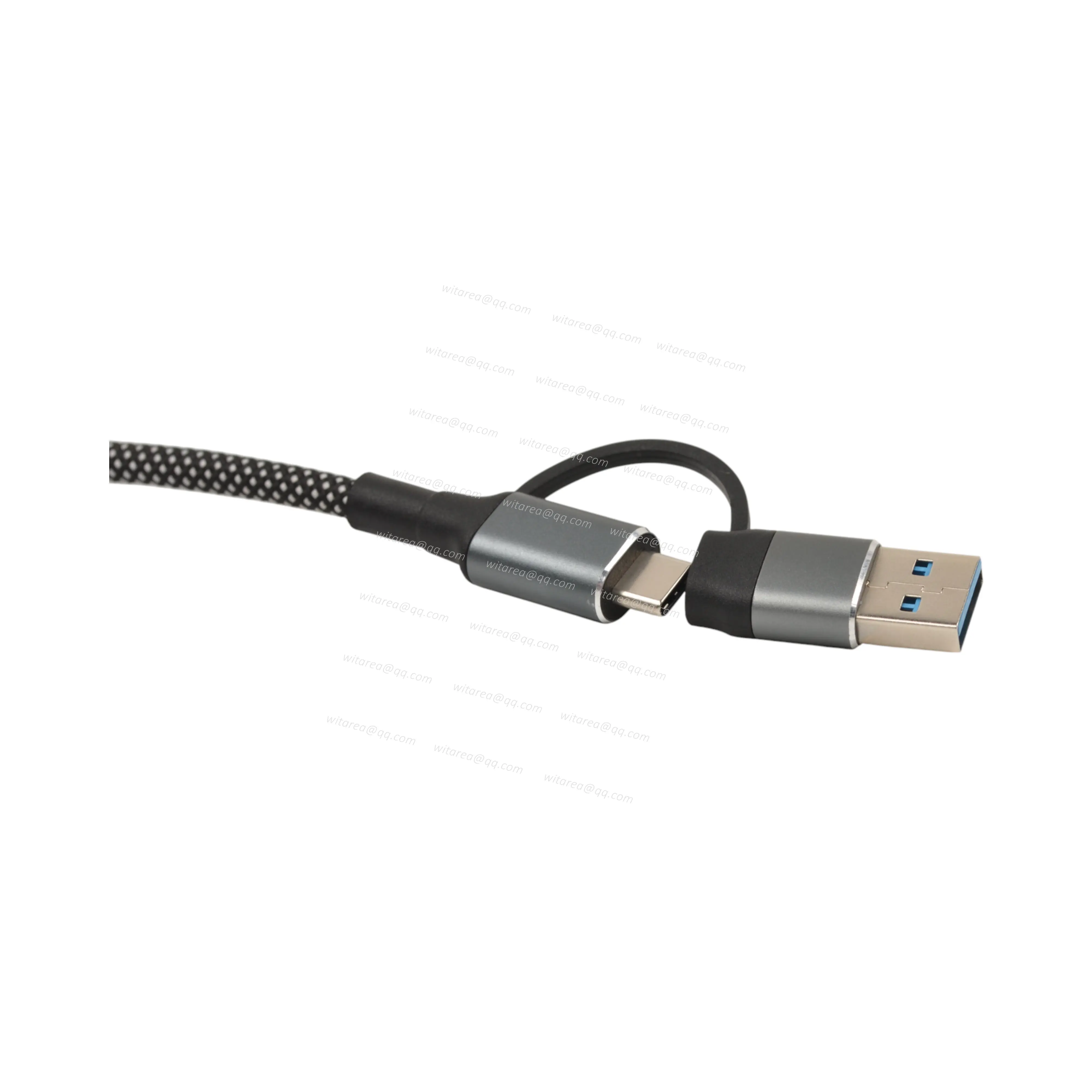 USB3.1 TYPE C TO USB 3.1 TYPE C With USB A Adapter fabric braiding Cable