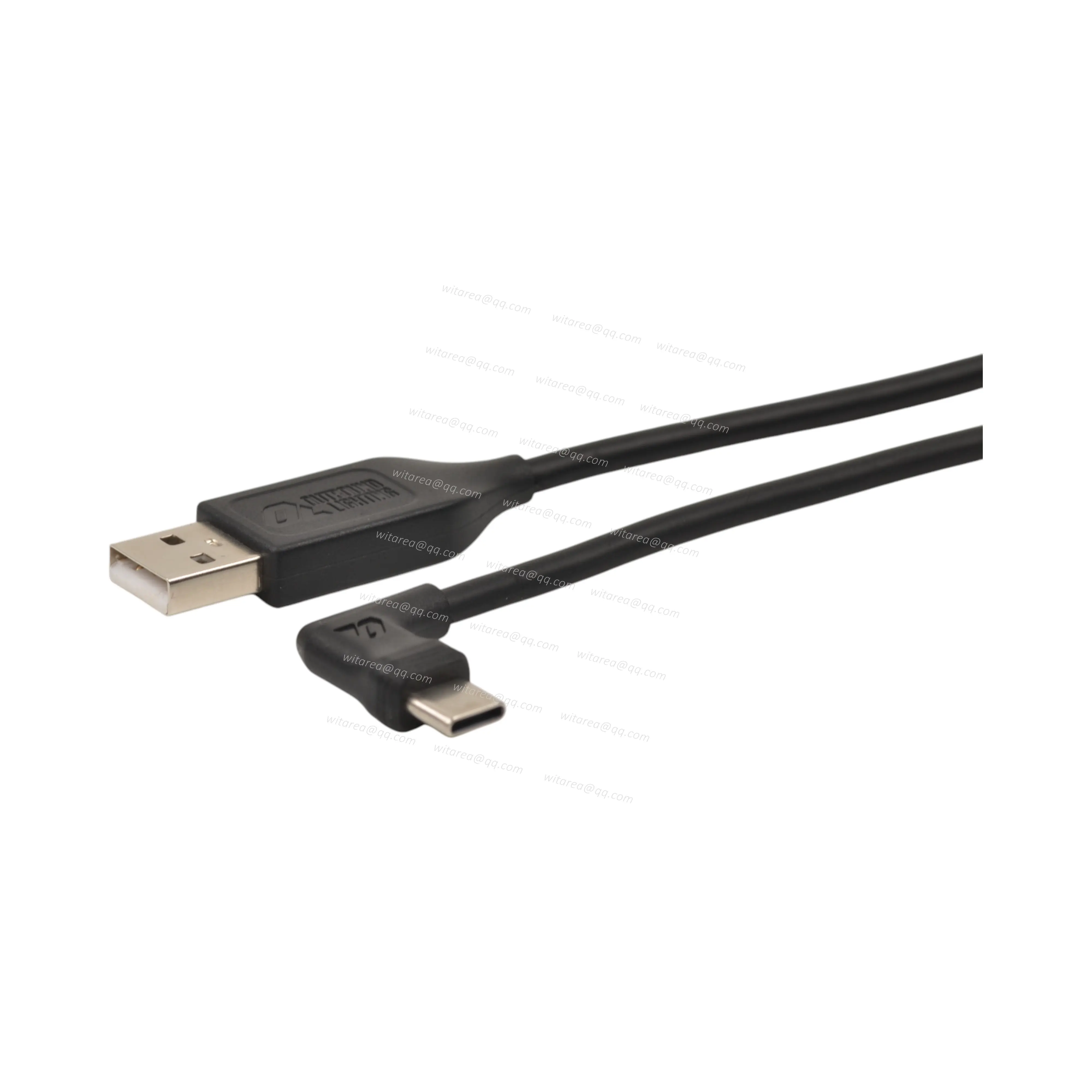 Right/left angled USB Type C male to USB AM cable