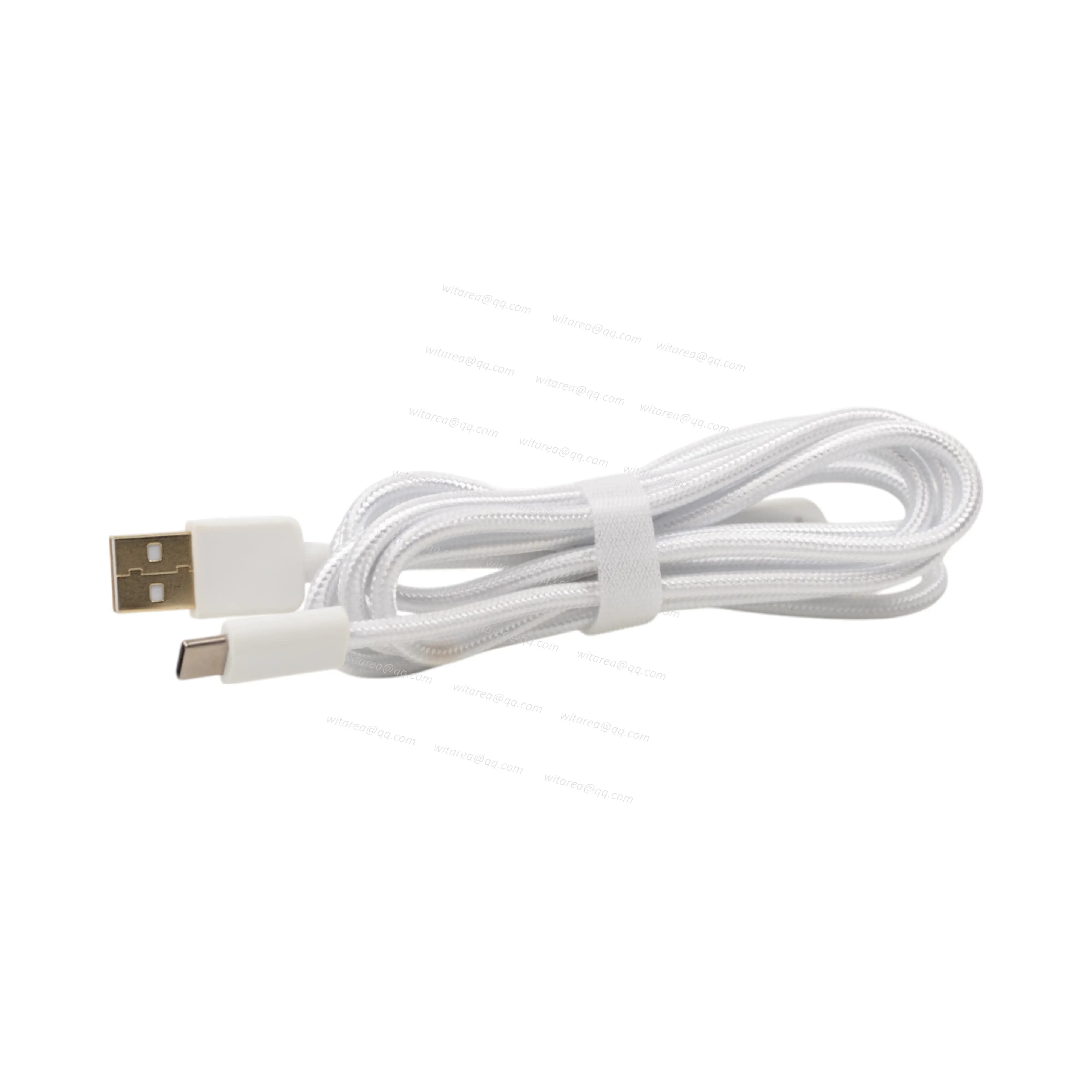 USB A Male to USB Type C Male Cable With Fabric Braiding