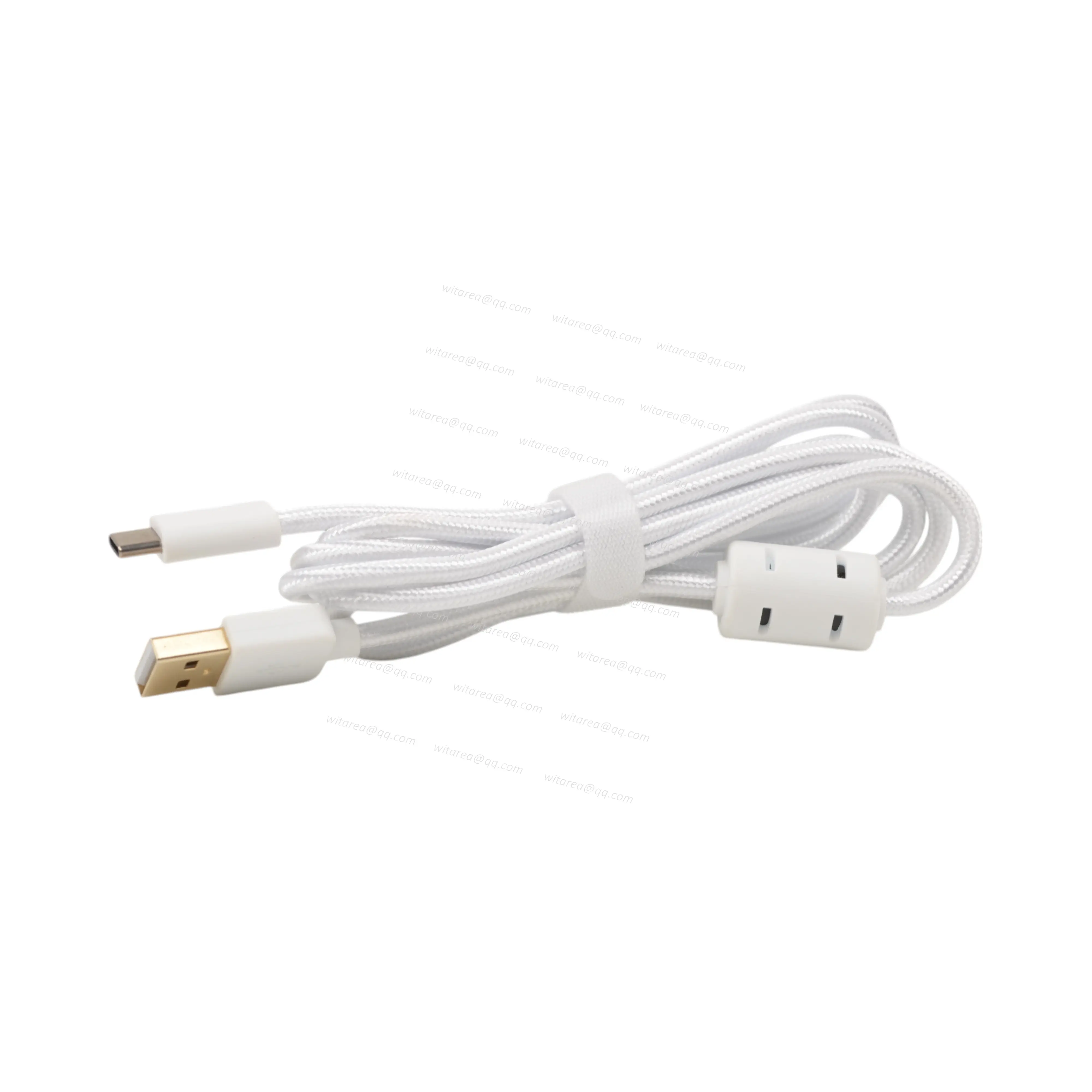 USB A Male to USB Type C Male Cable With Fabric Braiding