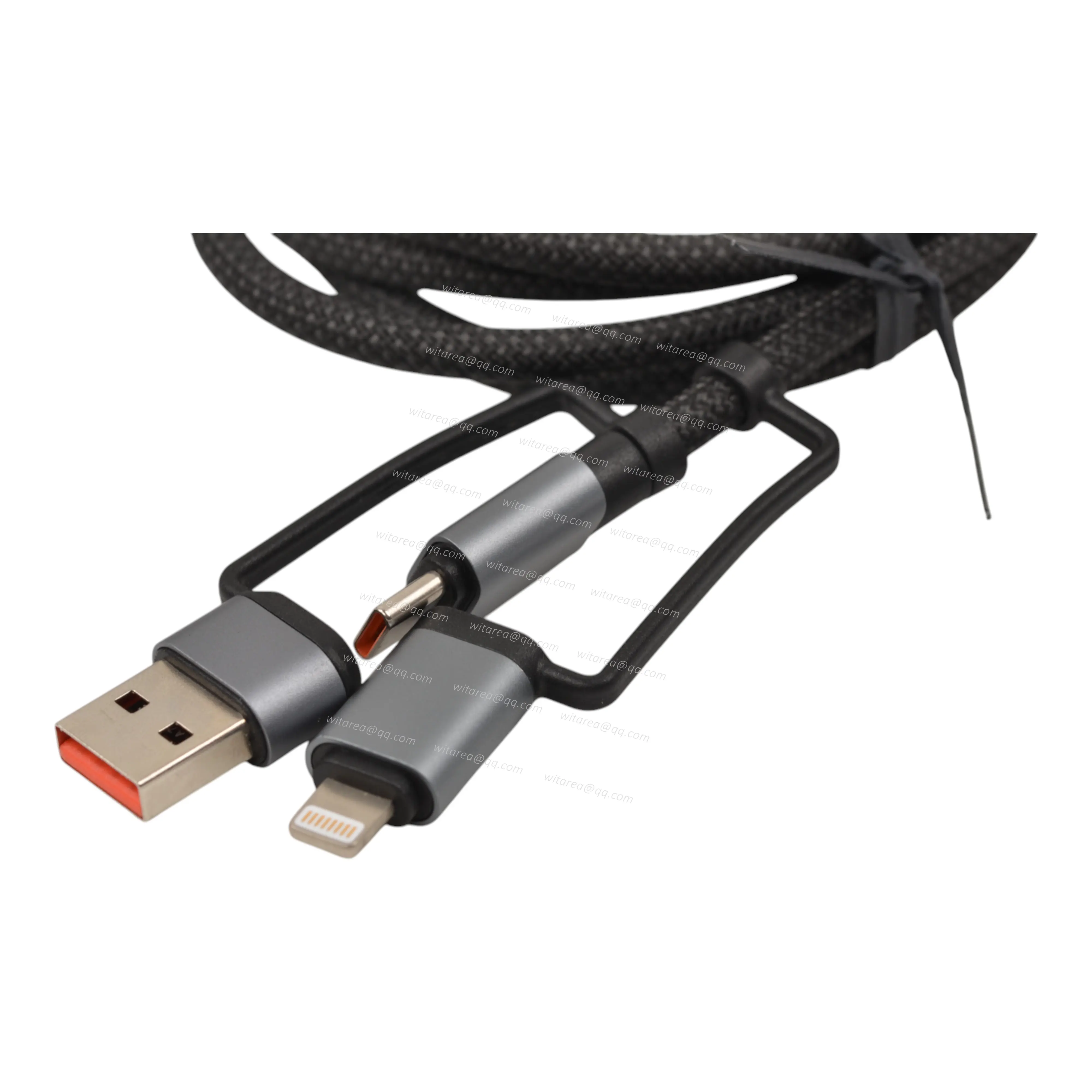 6 in 1 USB C Cable with LED Flashlight and Electric Lighter