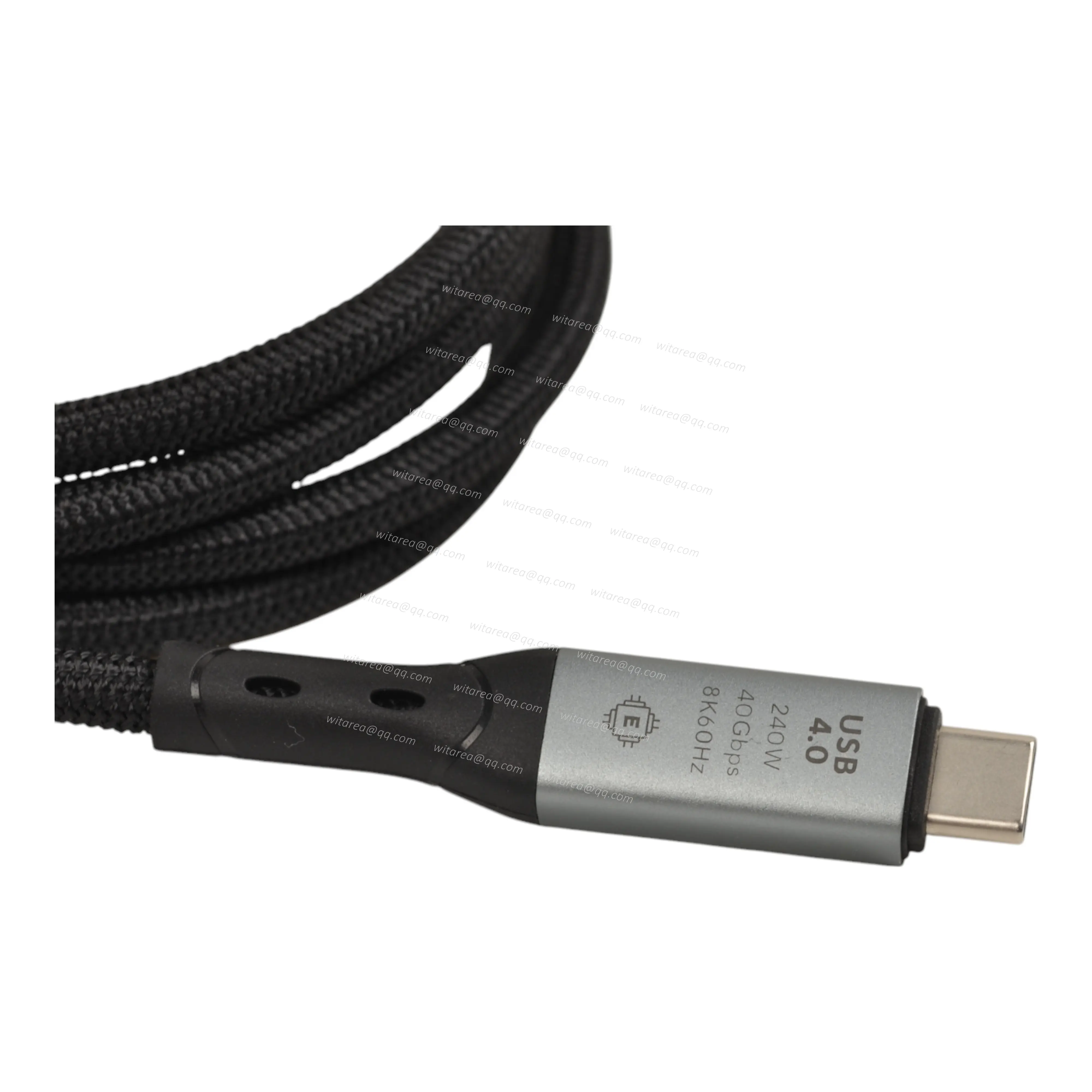 USB4.0 Type C to Type C cable with fabric braiding