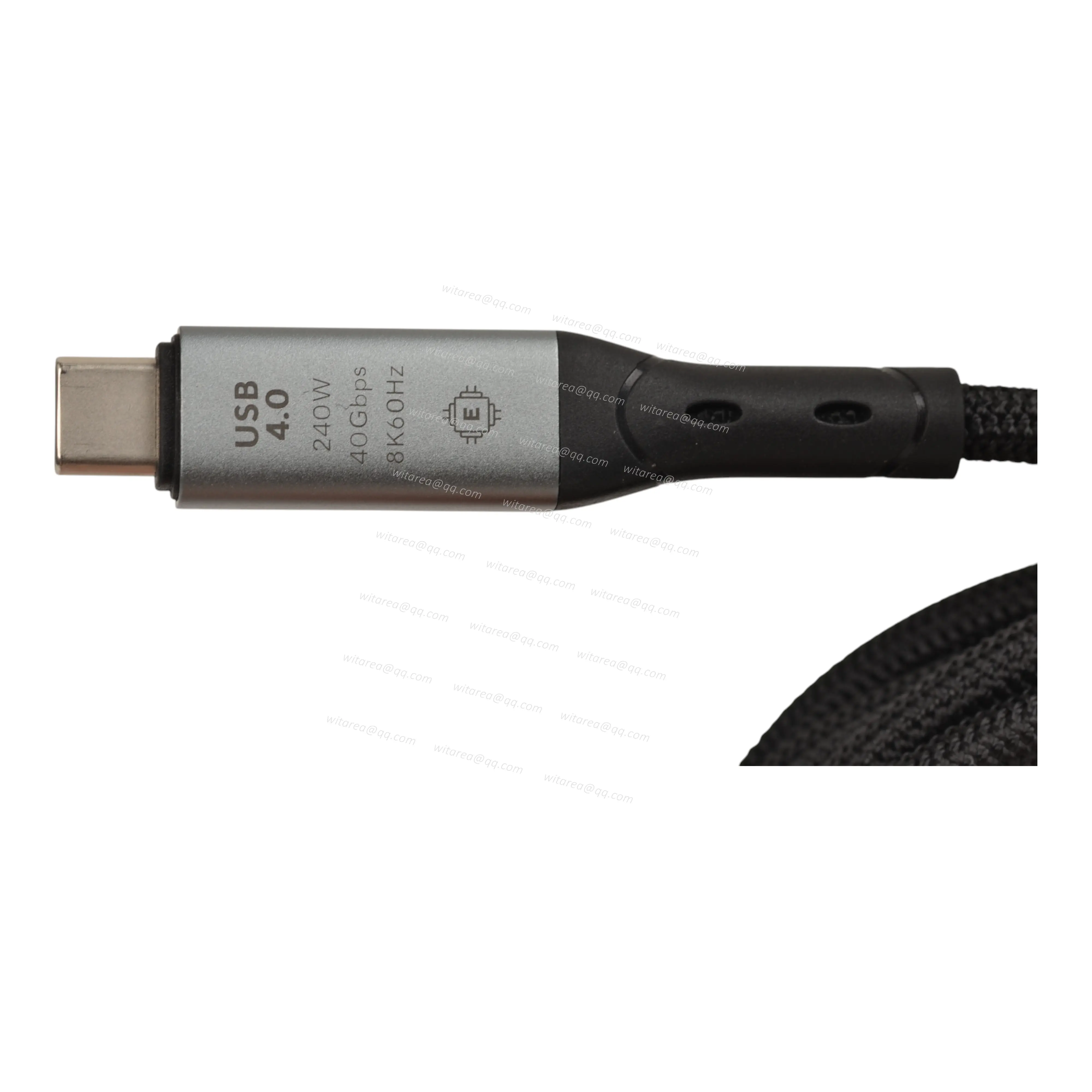 USB4.0 Type C to Type C cable with fabric braiding