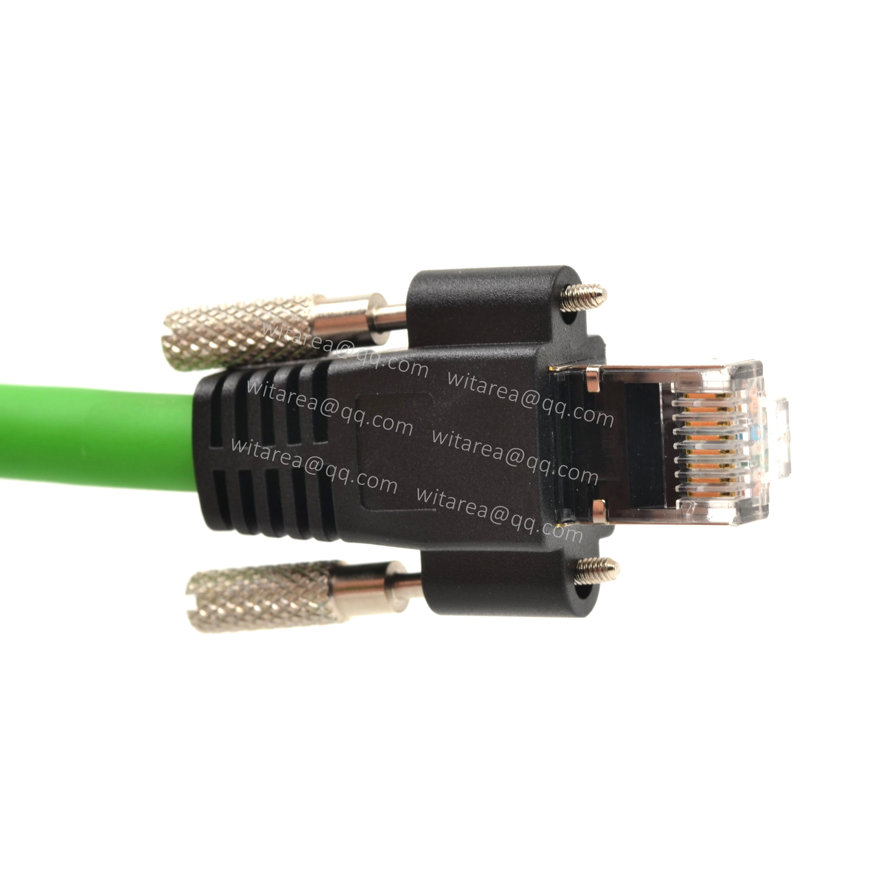 RJ45 Plug to RJ45 Plug with Dual Screw Lock Camera Cat.6 Cable