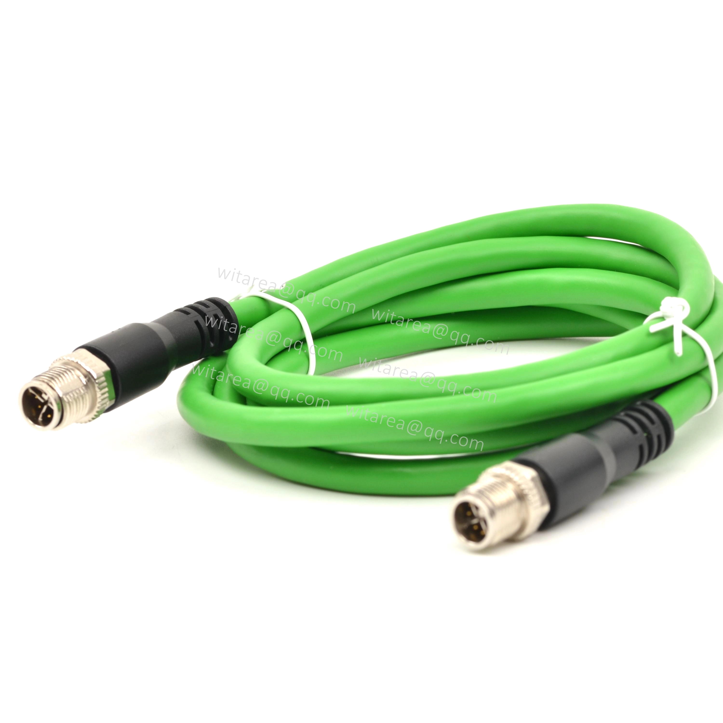 M12 X 8pin male to M12 X 8pin male Sensor cable