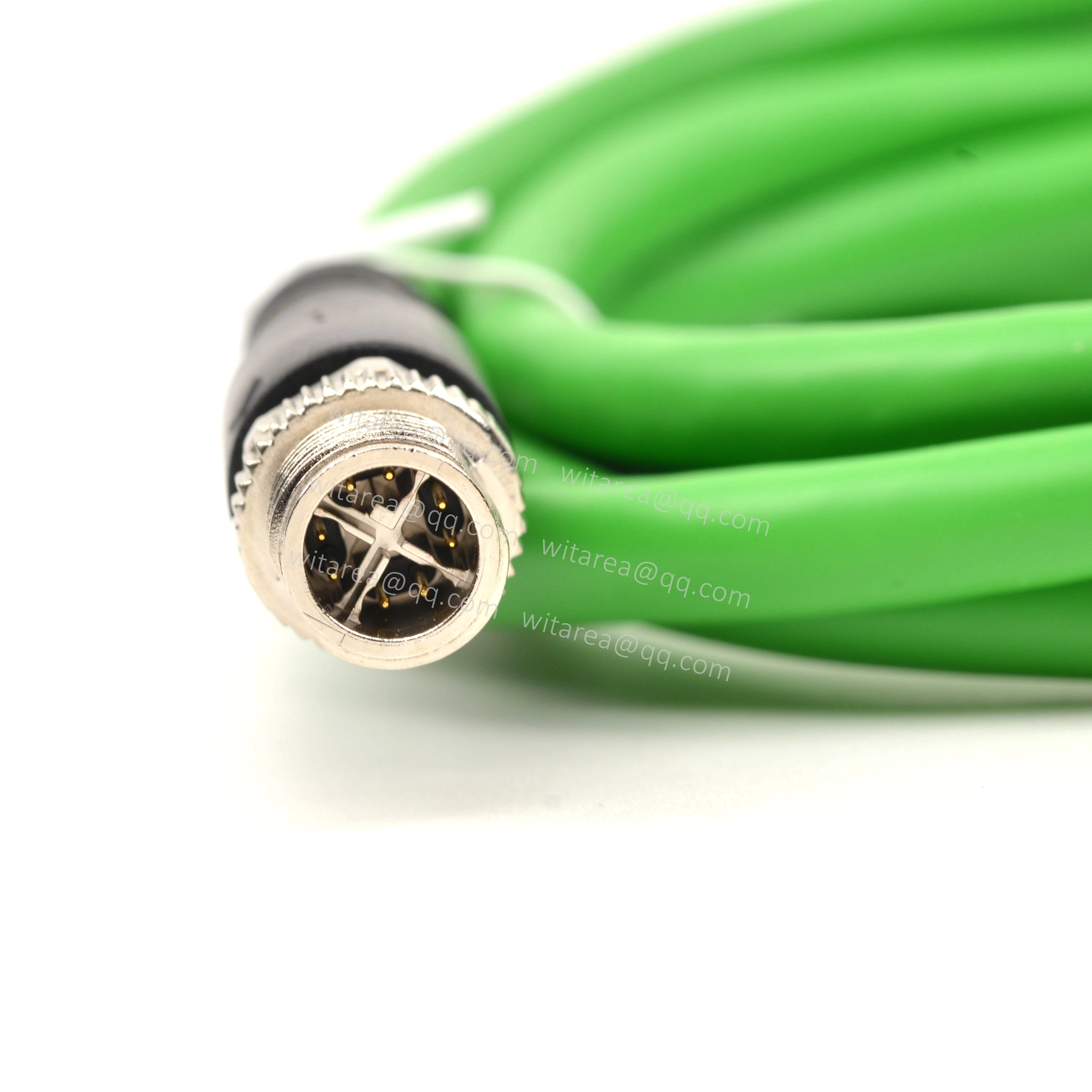 M12 X 8pin male to M12 X 8pin male Sensor cable