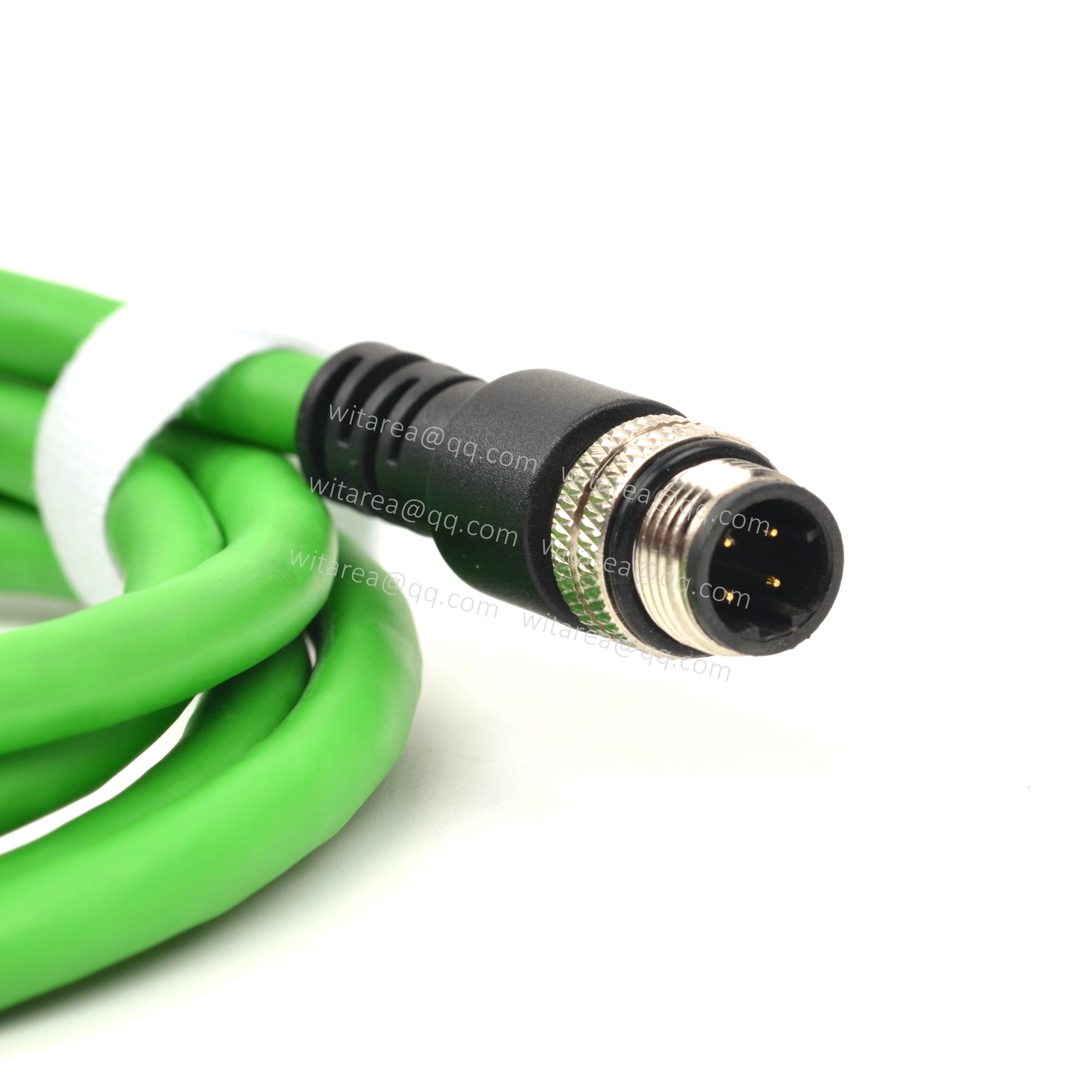 M12 4pin male to RJ45 male connector cable