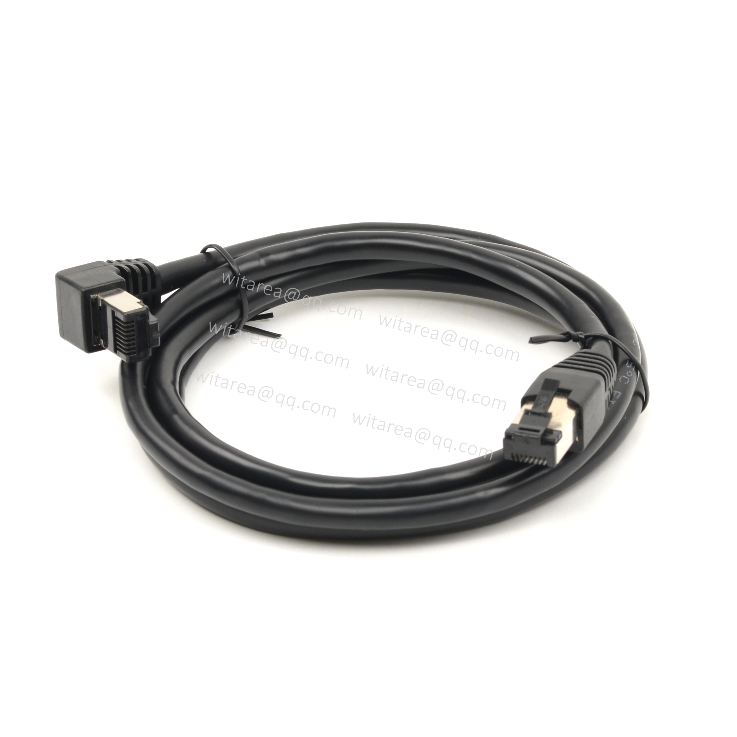 RJ45 Network Cable Cat.6A S/FTP Straight To Up/ Down Angled