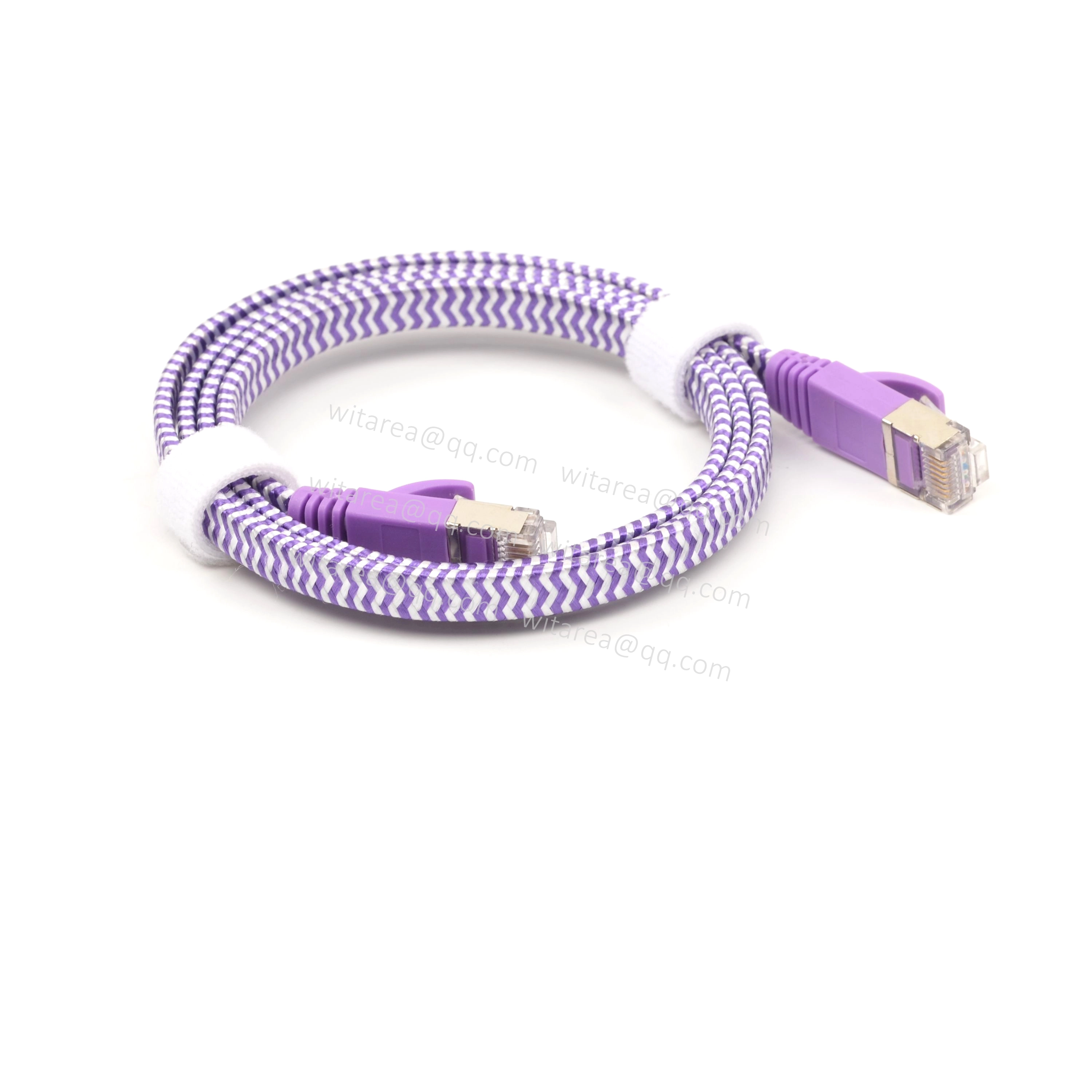 CAT-7 10 Gigabit Ultra Flat Ethernet Patch Braided Cable